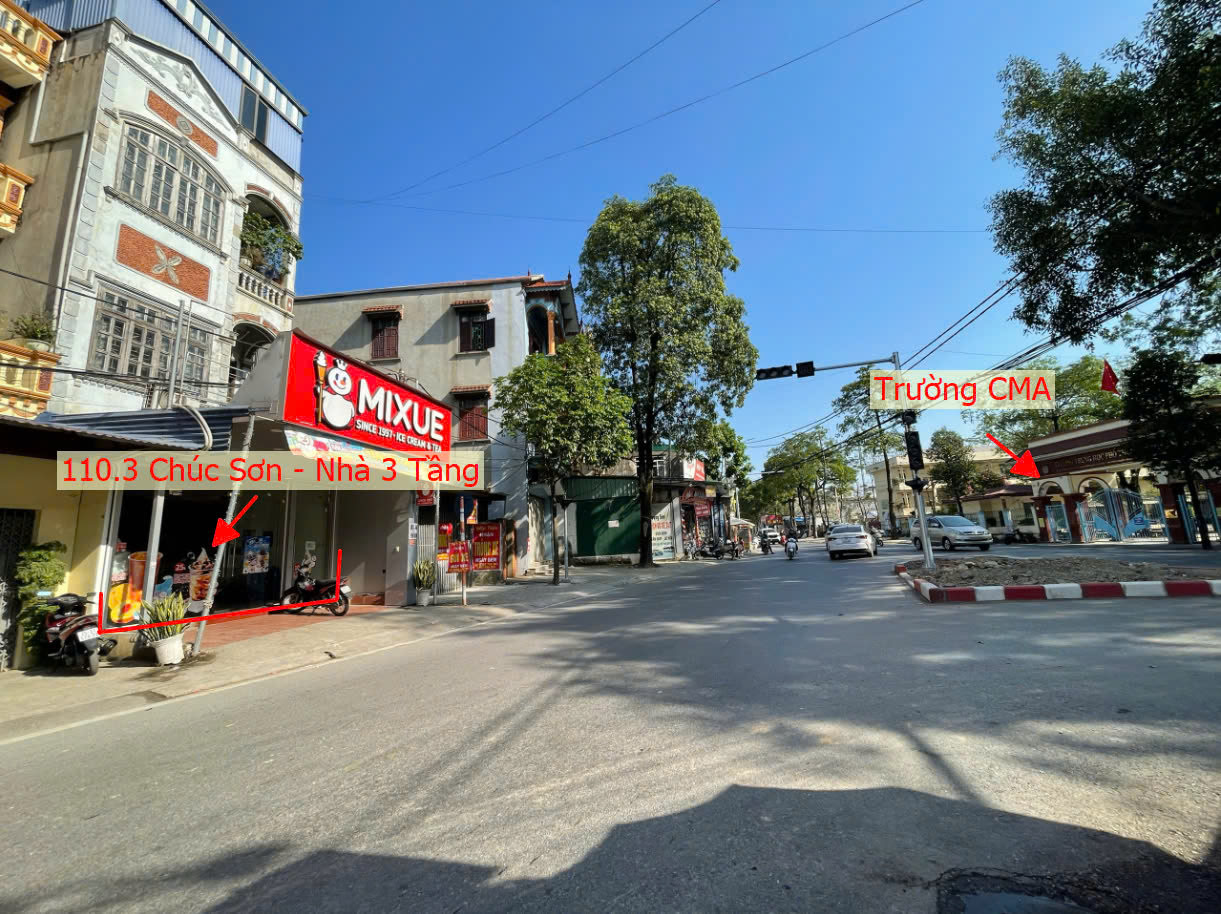 Hình ảnh Bán Nhà 3 Tầng Tại Thị Trấn Chúc Sơn Mặt Đường Kinh Doanh Đối Diện Trường Chương Mỹ A 