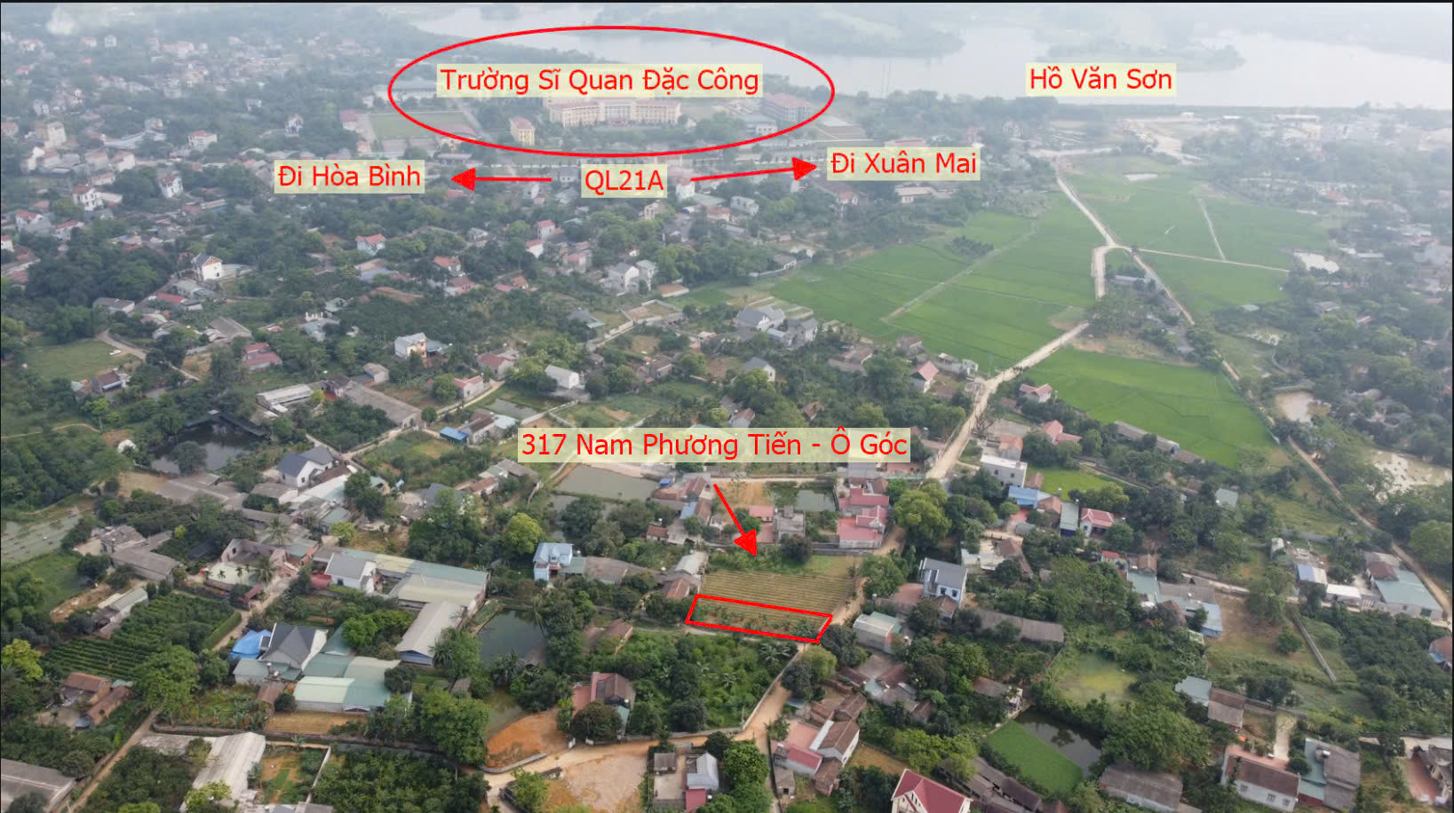 Hình ảnh Bán Lô Góc 2 Mặt Tiền 317M2 Tại Nam Phương Tiến Chương Mỹ Ô Tô Đỗ Tận Đất Gần QL21A 