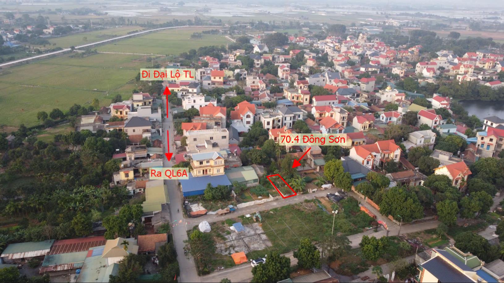 Hình ảnh Bán Đất Phân Lô Khu Vườn Cây Đông Sơn Gần QL6A Đang Triển Khai Mở Rộng