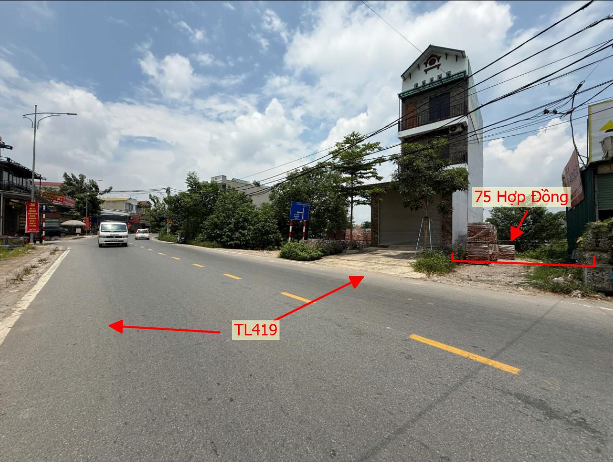 Hình ảnh Bán Thửa Đất 75m Tại Hợp Đồng Chương Mỹ Mặt Đường Kinh Doanh TL419 Ngay Trung Tâm Hành Chính Xã 