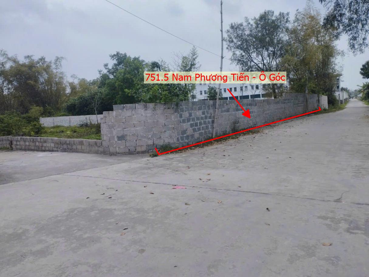 Hình ảnh Bán Lô Góc 2 Mặt Thoáng 751.5m Tại Nam Phương Tiến Đường Ô Tô Tránh Sát Trục Kinh Doanh Liên Xã 