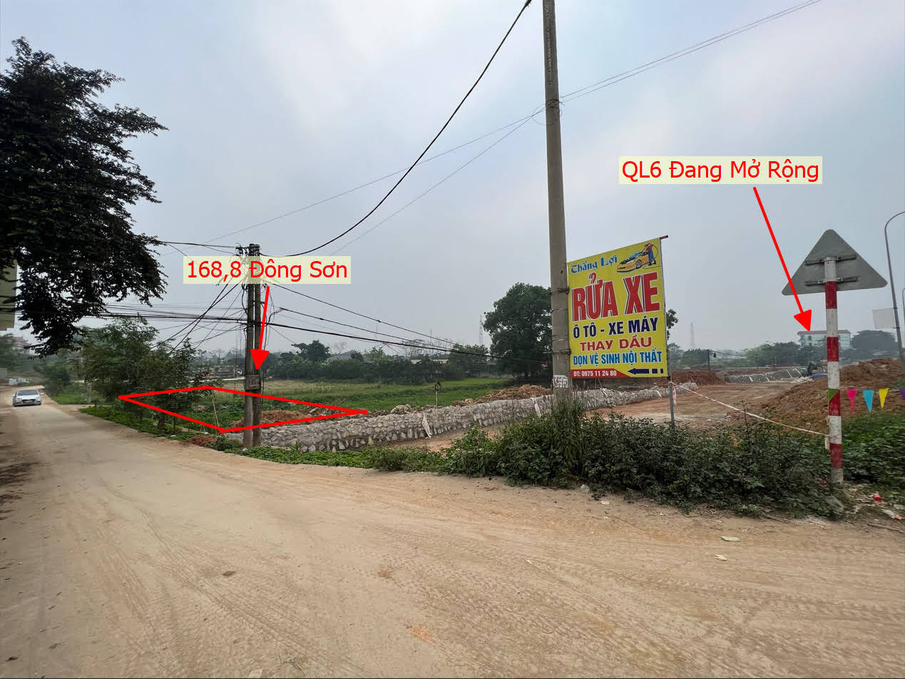 Hình ảnh Bán Đất Full Thổ Cư Ngay Sát Mặt Đường QL6A Đang Triển Khai Mở Rộng Tại Đông Sơn Chương Mỹ 