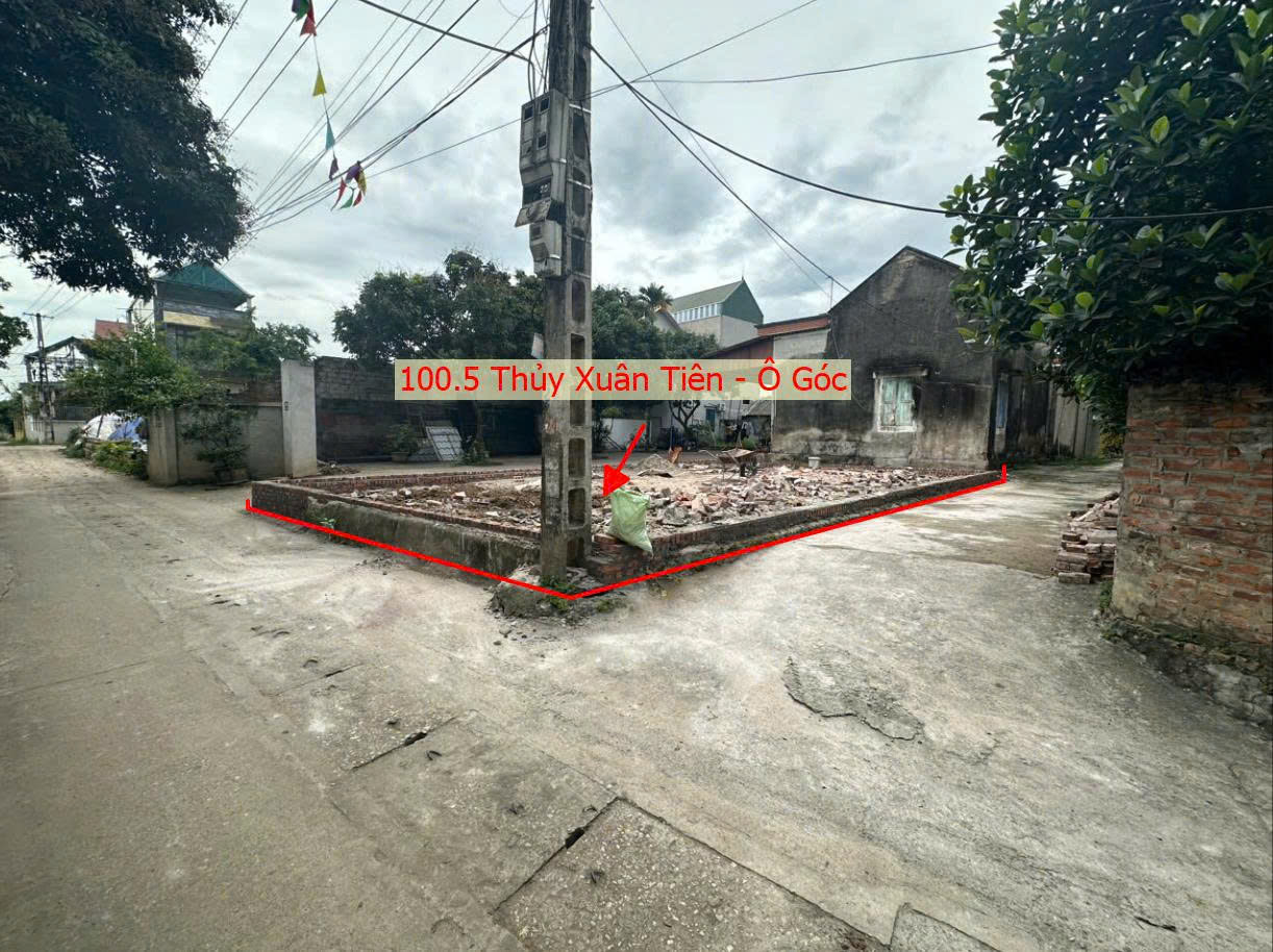 Hình ảnh Bán Lô Góc 2 Mặt Thoáng 100.5m Tại Thủy Xuân Tiên Ô Tô Đỗ Tận Đất Sát Trục Kinh Doanh Liên Xã 