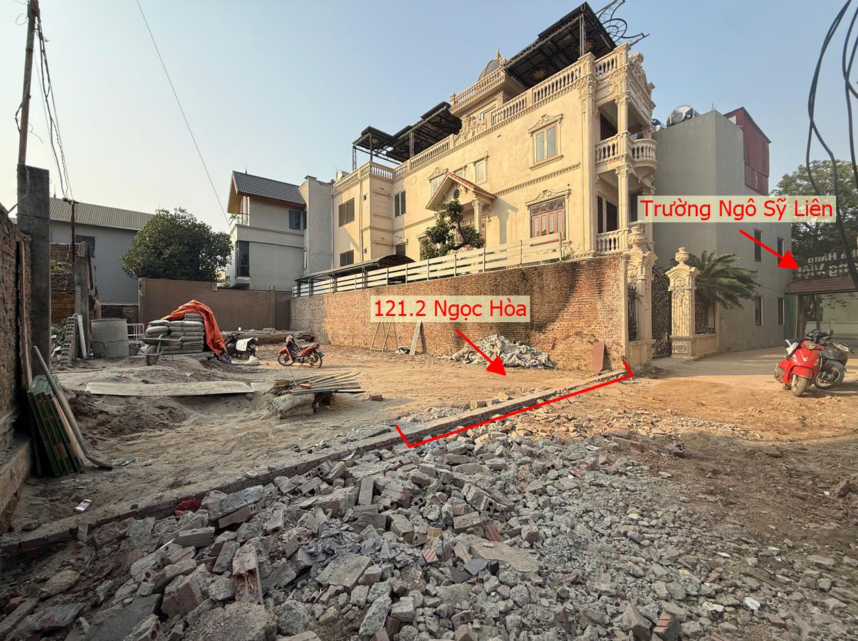 Hình ảnh Bán Đất Phân Lô 121.2m Tại Ngọc Hòa Sát Mặt Đường Kinh Doanh Đối Diện Trường Ngô Sỹ Liên