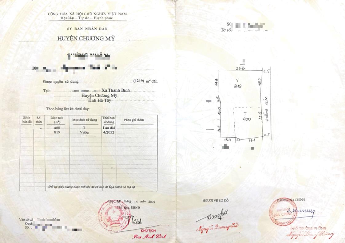 Hình ảnh Bán Thửa Đất 1219m Tại Thanh Bình Đường Thông Ô Tô Sát Trục Chính Kinh Doanh Liên Xã