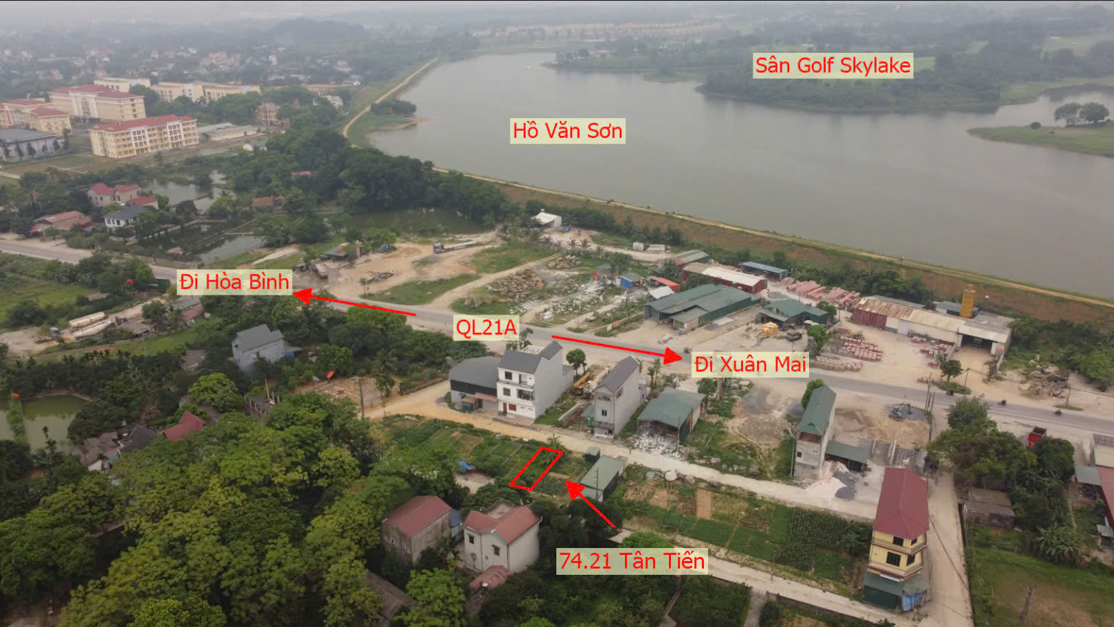 Hình ảnh Đất Đấu Giá Khu Kiến Trúc Xã Tân Tiến Làn 2 QL21A Đối Diện Hồ Văn Sơn Khu Nghỉ Dưỡng Sân Golf Skylake