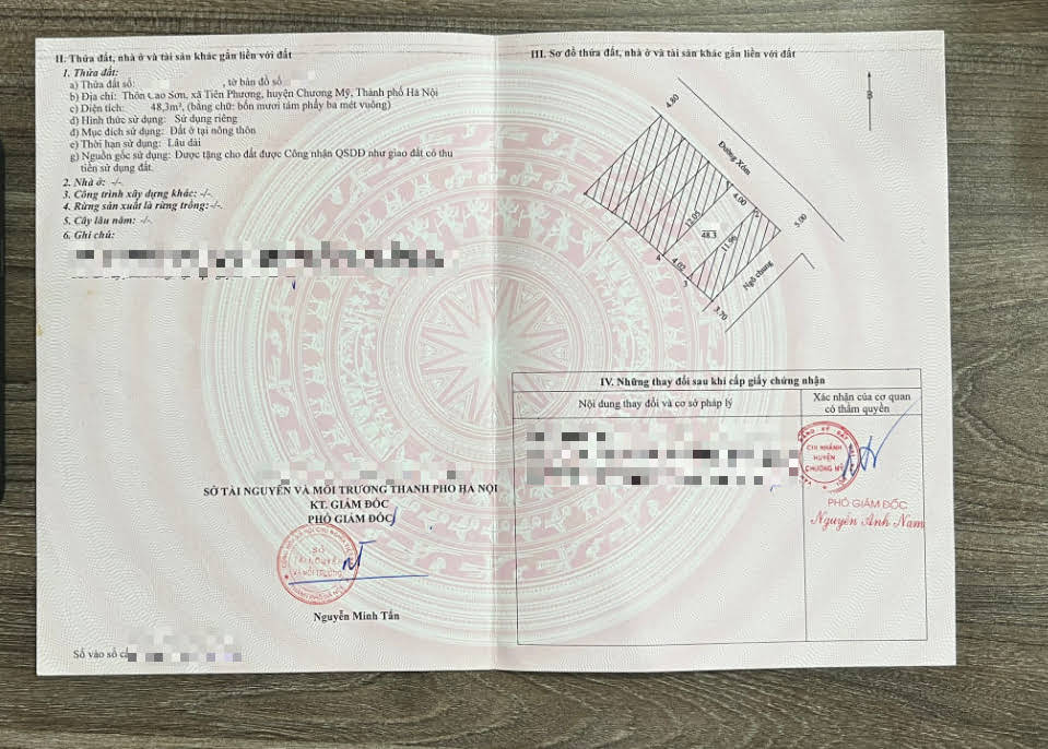 Hình ảnh Bán Đất Full Thổ Cư Ô Tô Vào Tận Đất Gần QL6A Tại Tiên Phương Chương Mỹ