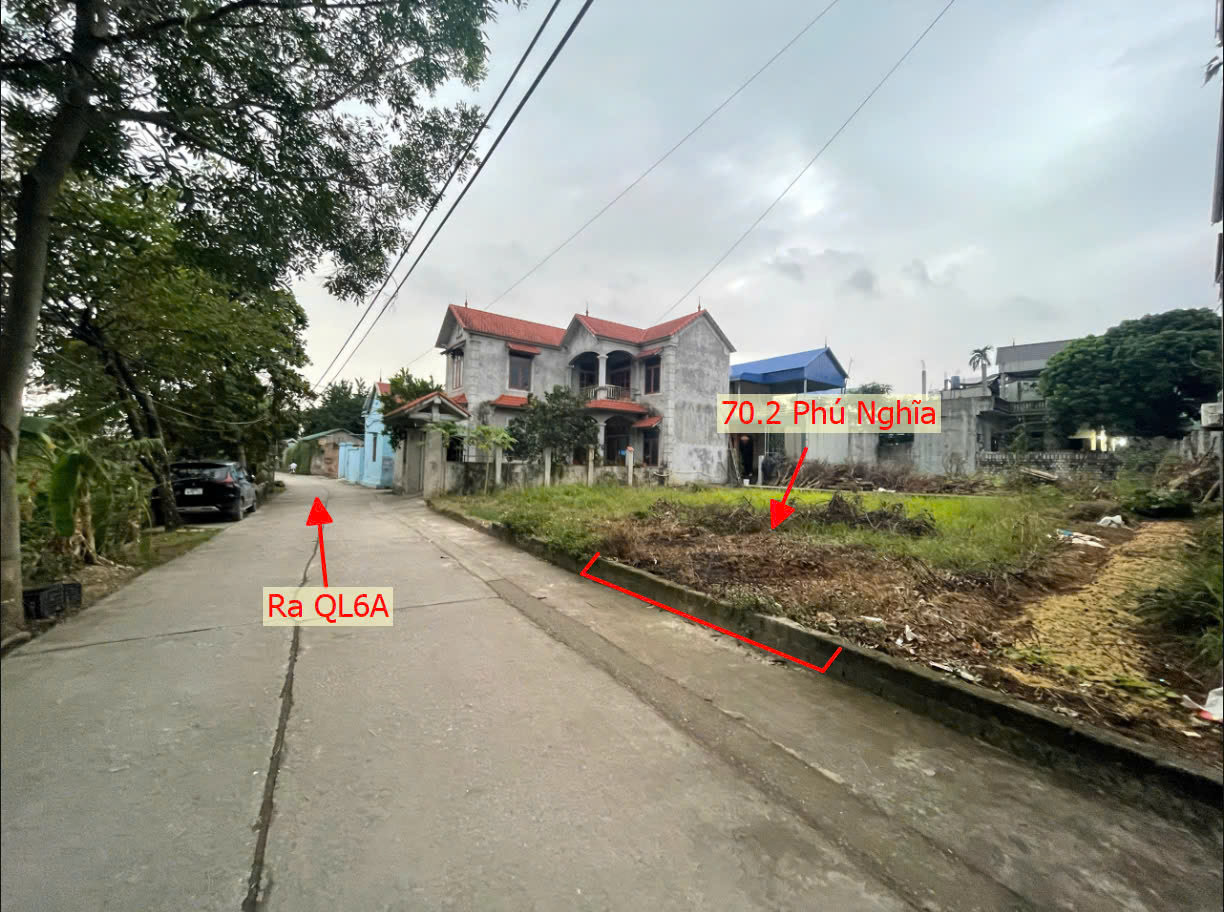 Hình ảnh Đất Phân Lô Ngay Trung Tâm Xã Phú Nghĩa Sát QL6A Đang Triển Khai Mở Rộng Giá Chỉ Hơn 2 Tỷ