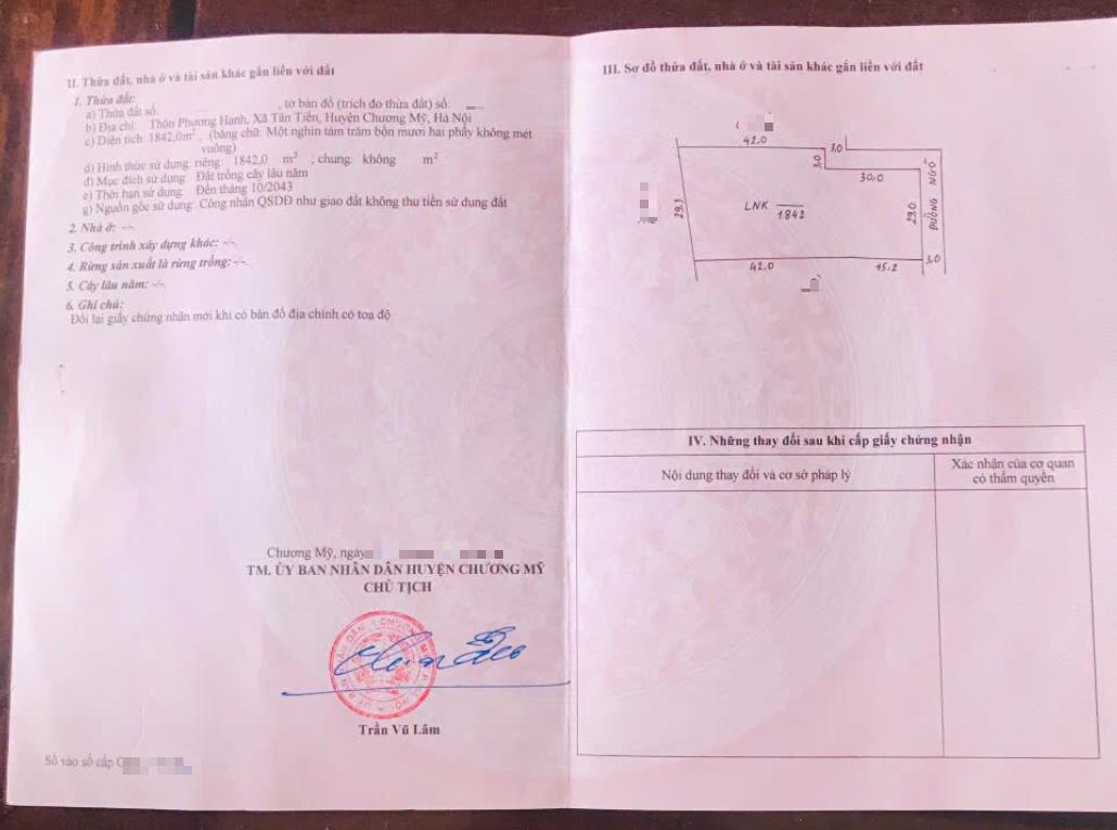 Hình ảnh Bán Thửa Đất 1842m Tại Tân Tiến Sát Trục Chính Kinh Doanh Liên Xã Giá Chỉ Vài Tỷ