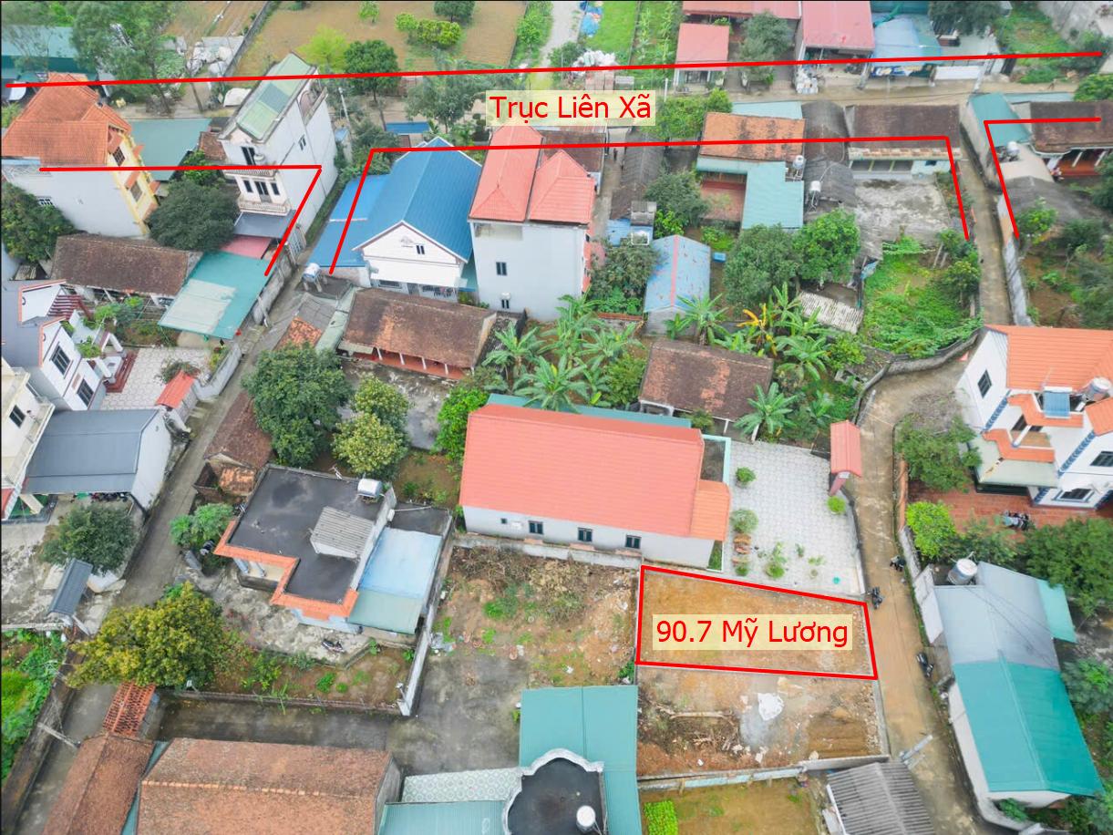 Hình ảnh Bán Thửa Đất 90.7m Tại Mỹ Lương Sát Trục Kinh Doanh Gần Trường Học Các Cấp Giá Chỉ Hơn Tỷ