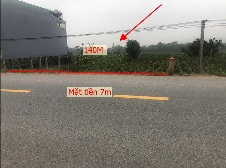 Hình ảnh Bán Thửa Đất 140m Mặt Tiền 7m Sát TL314 Tại Hạ Hòa Phú Thọ Phù Hợp Kinh Doanh Buôn Bán