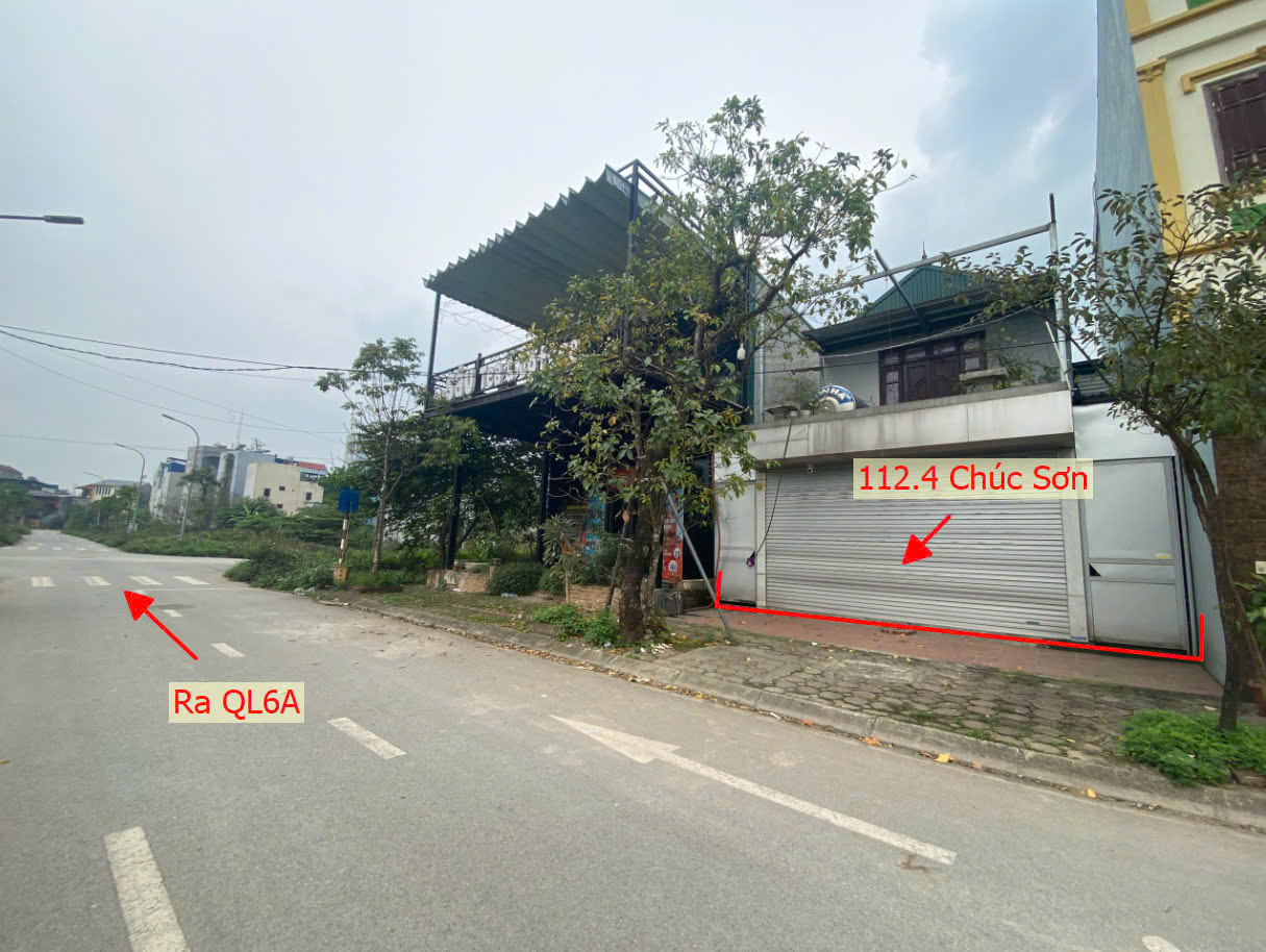 Hình ảnh Bán Đất Tặng Nhà 2 Tầng 112.4m Thuộc Khu TĐC Đồng Tía Thị Trấn Chúc Sơn Gần Mặt Đường QL6A