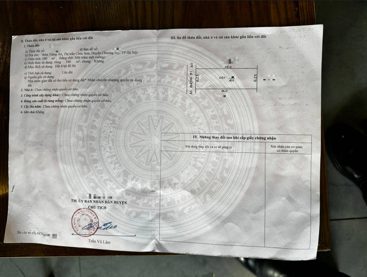 Hình ảnh Bán Đất Full Thổ Cư Ngay Gần Trục Kinh Doanh Liên Huyện Tại Thị Trấn Chúc Sơn