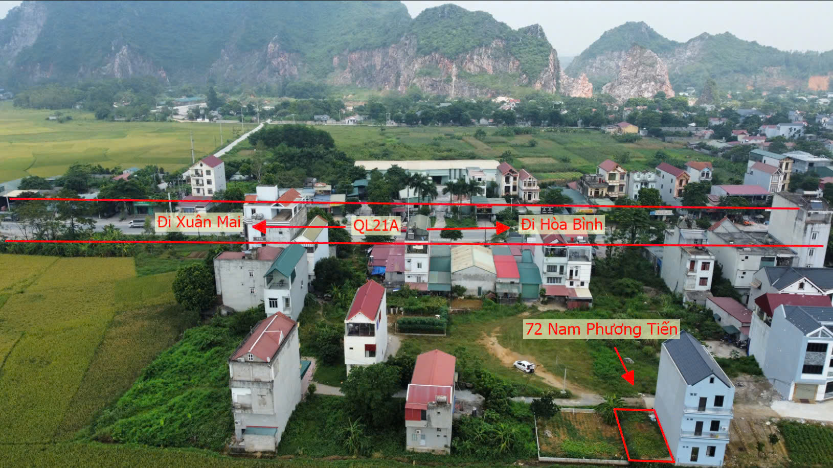 Hình ảnh Đất Đấu Giá Khu Lô 8 Chợ Cá Nam Phương Tiến Chương Mỹ Làn 2 QL21A Nằm Trong Quy Hoạch Đô Thị Vệ Tinh Xuân Mai