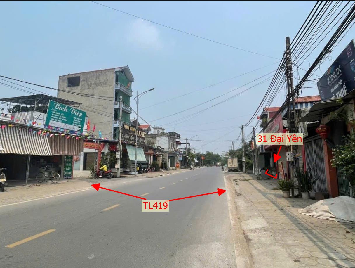 Hình ảnh Bất Động Sản Chương Mỹ Bán Đất Sẵn Nhà 2 Tầng Tại Đại Yên Mặt Đường Kinh Doanh TL419 Giá Chỉ Vài Tỷ