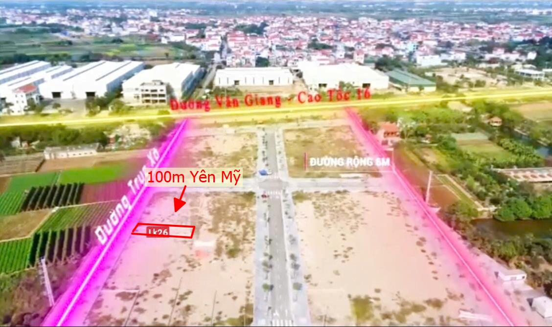 Hình ảnh Bán 100m Tại Yên Hòa yên Mỹ Bám Đường Aphan Vỉa Hè 4m Dân Cư Đông Phát Triển Sát Các KCN Lớn Giá Đầu Tư