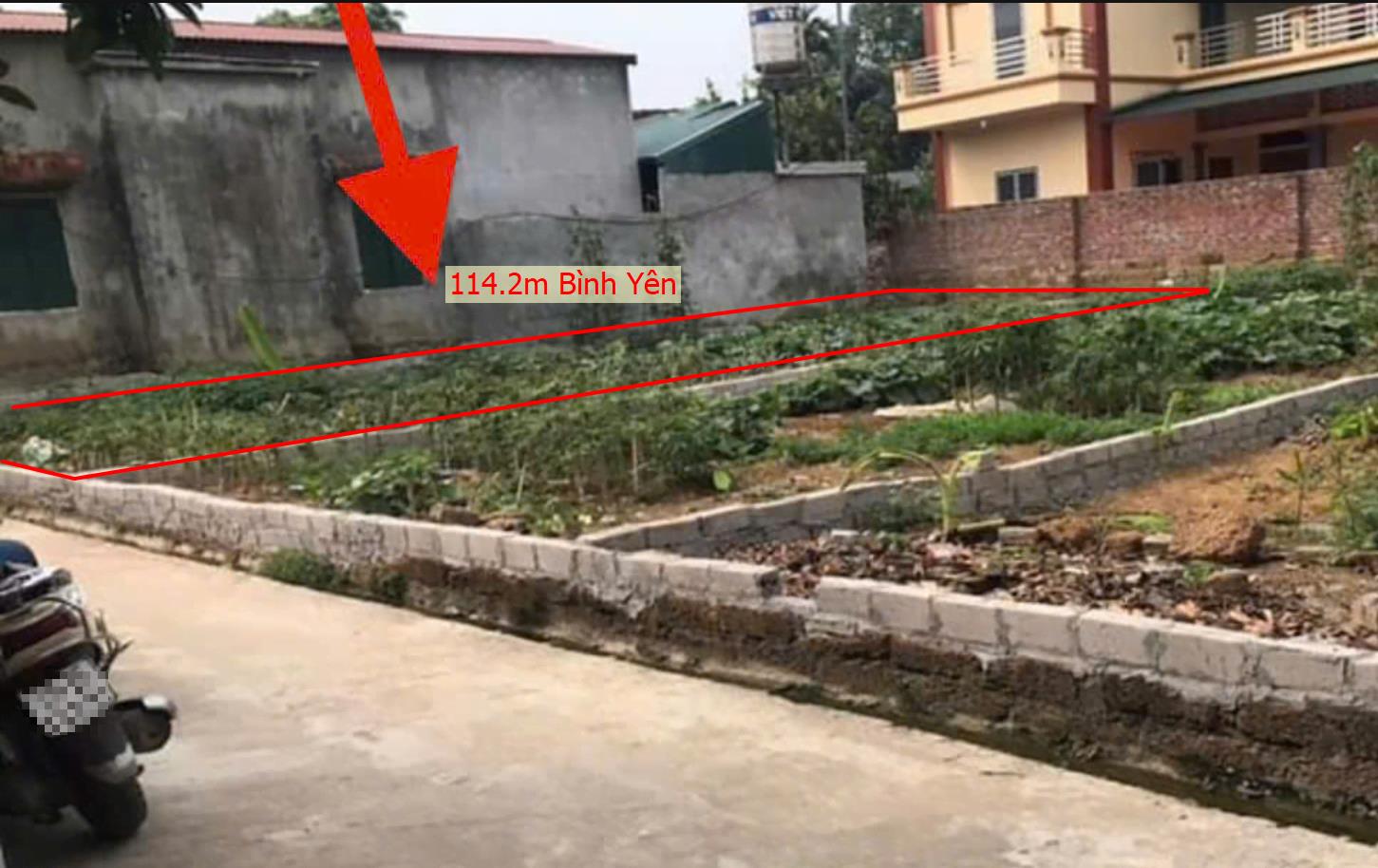 Hình ảnh Bán Lô Đất 114.2m Tại Bình Yên Thạch Thất Bám Đường Bê Tông Ô Tô Vào Tận Đất Dân Cư Đông Đúc Giá Đầu Tư