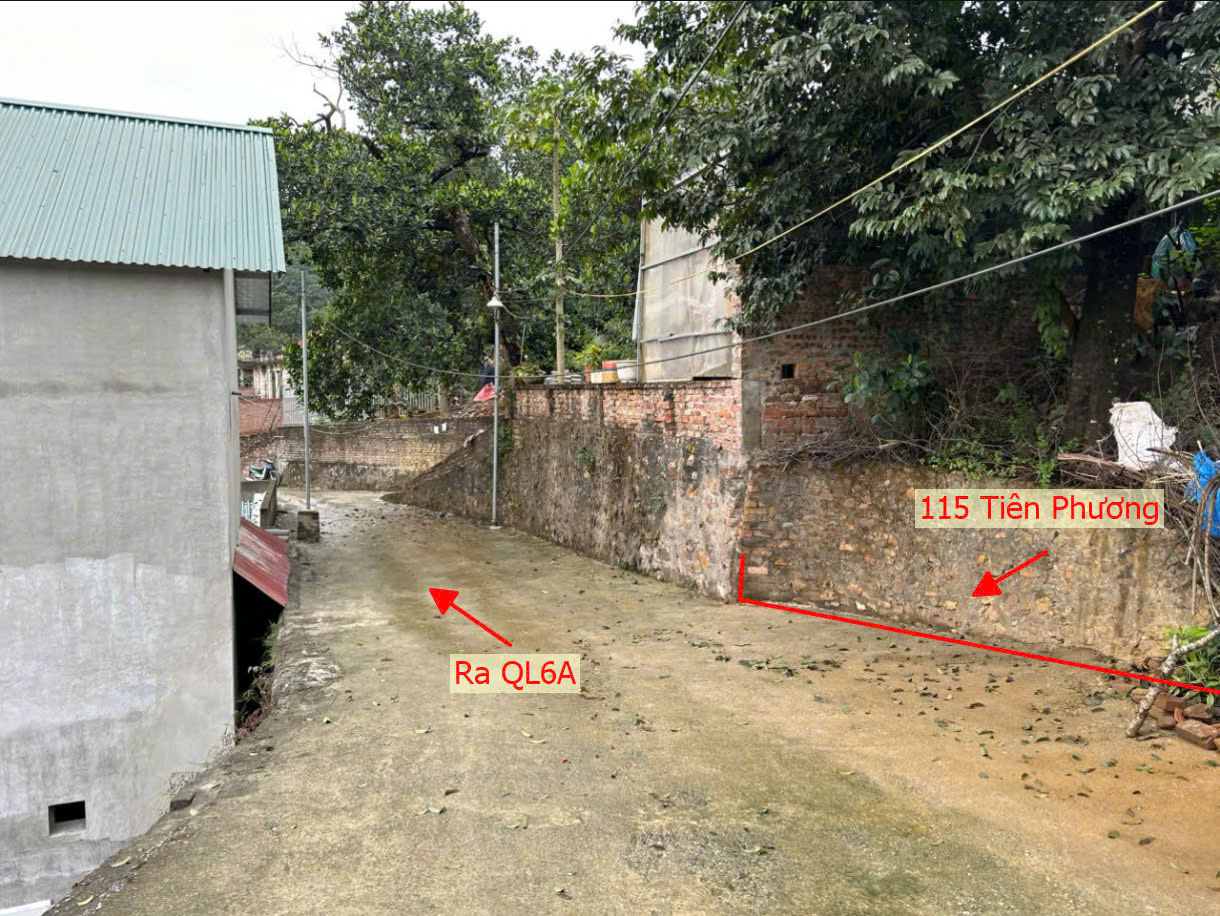 Hình ảnh Bán Đất Full Thổ Cư 115m Tại Tiên Phương Ô Tô Đỗ Tận Đất Sát QL6A Đang Triển Khai Mở Rộng 