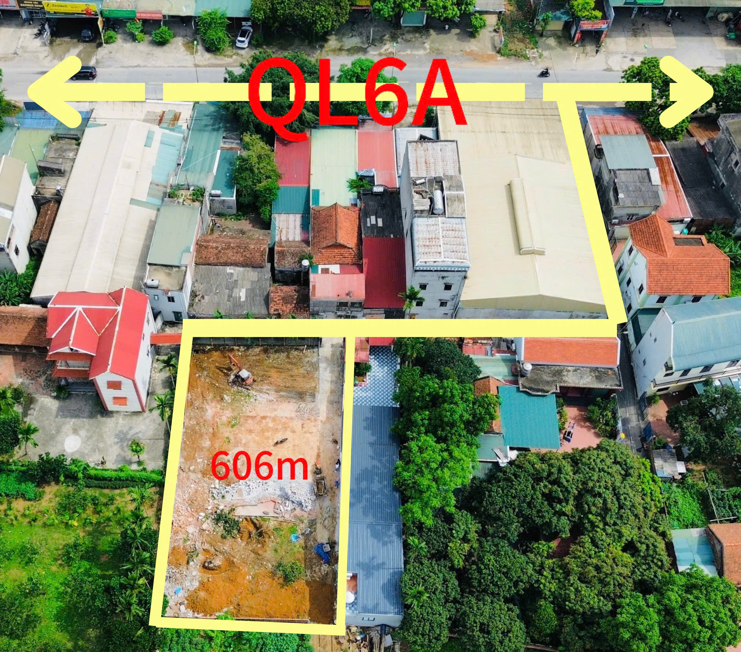 Hình ảnh Bán Đất Đông Sơn Tặng Nhà Cấp 4 Ngay Sát QL6A Đang Triển Khai Mở Rộng 