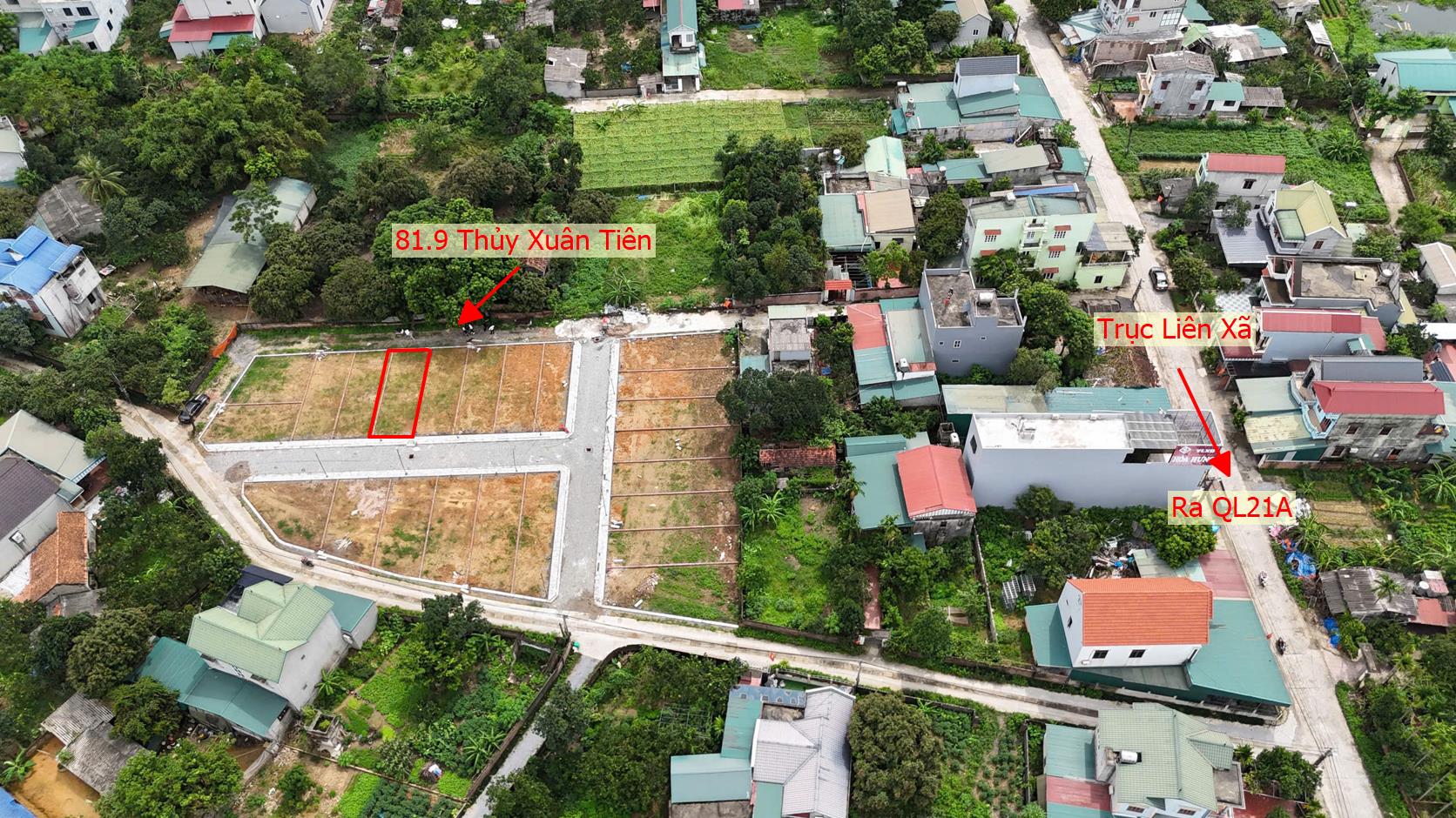 Hình ảnh Bán Đất Thủy Xuân Tiên 2 Mặt Tiền Ô Tô Đỗ Tận Đất Sát Trục Kinh Doanh Giá Chỉ Hơn 2 Tỷ 