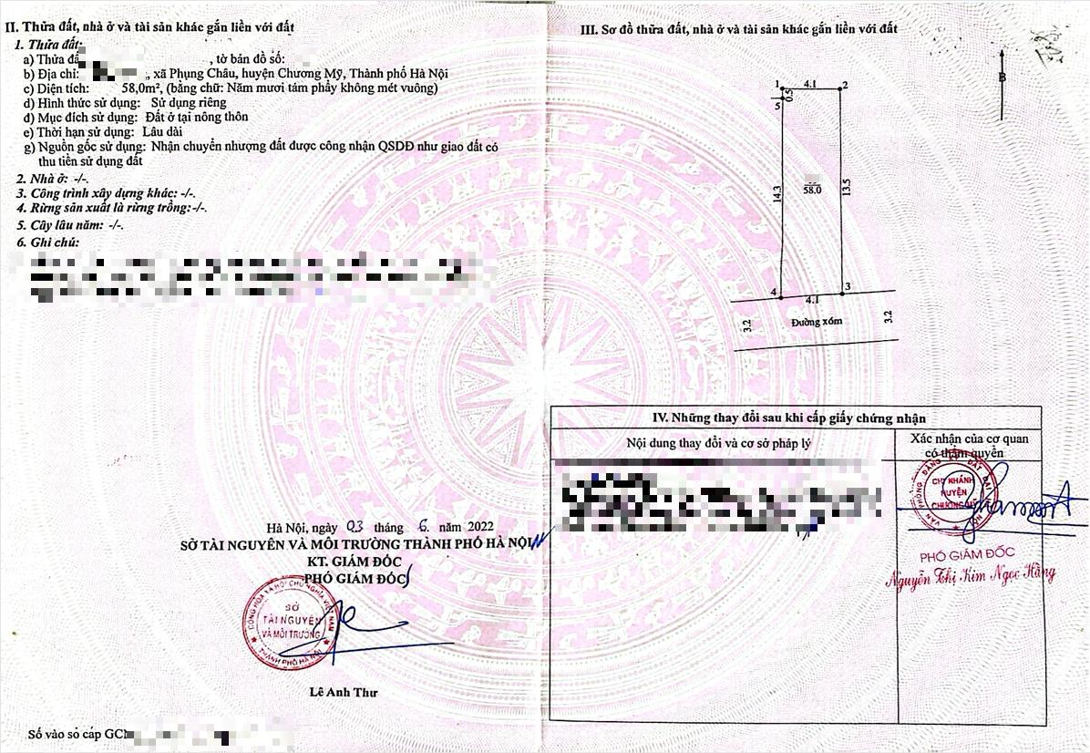 Hình ảnh Bán Thửa Đất 58m Tại Phụng Châu Full Thổ Cư Ô Tô Đỗ Tận Đất Sát Trục Chính Kinh Doanh Liên Xã 