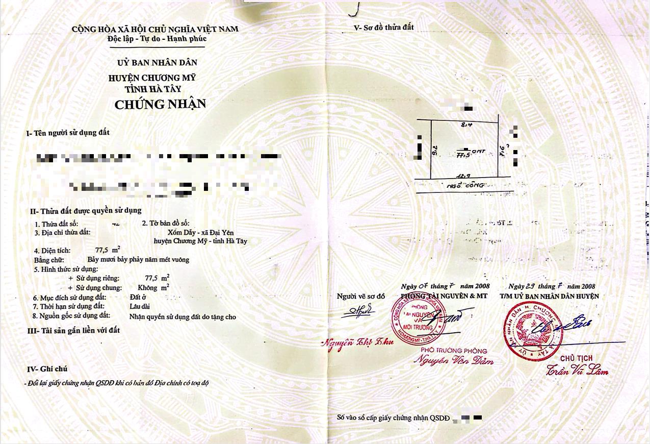 Hình ảnh Bán Thửa Đất 77.5m Tại Đại Yên Ô Tô Đỗ Tận Đất Gần Mặt Đường Kinh Doanh TL419