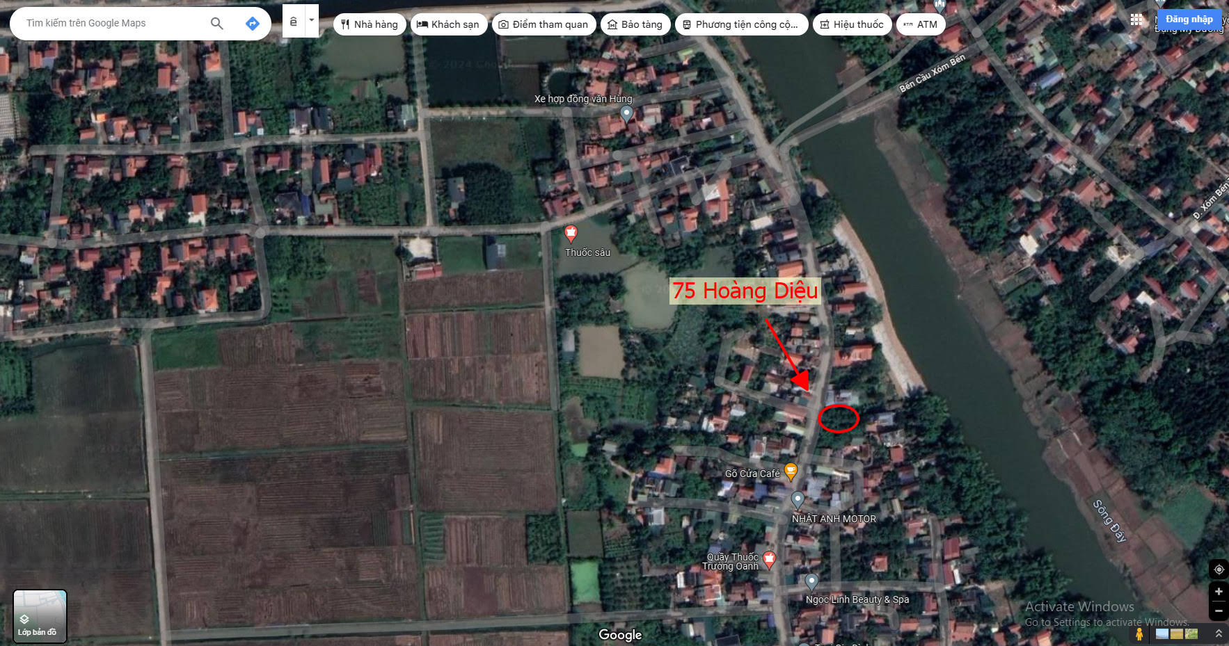 Hình ảnh Bán Đất Full Thổ Cư Ô Tô Vào Tận Đất Sát Trục Kinh Doanh Liên Xã Tại Hoàng Diệu 