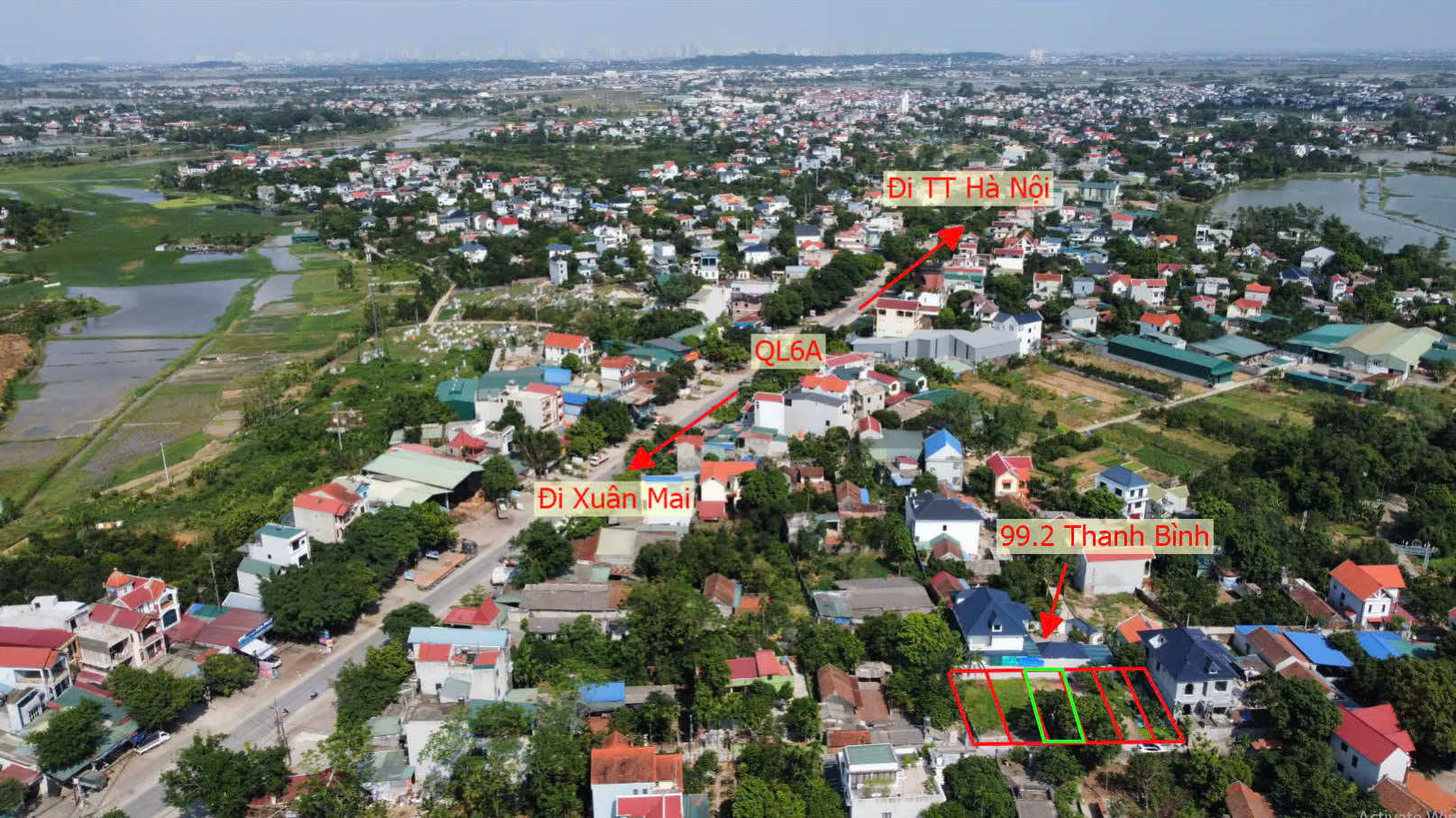 Hình ảnh Bán Đất Phân Lô Xã Thanh Bình Sát QL6A Đang Triển Khai Mở Rộng Đường Thông Ô Tô Giá Chỉ Hơn 2 Tỷ 