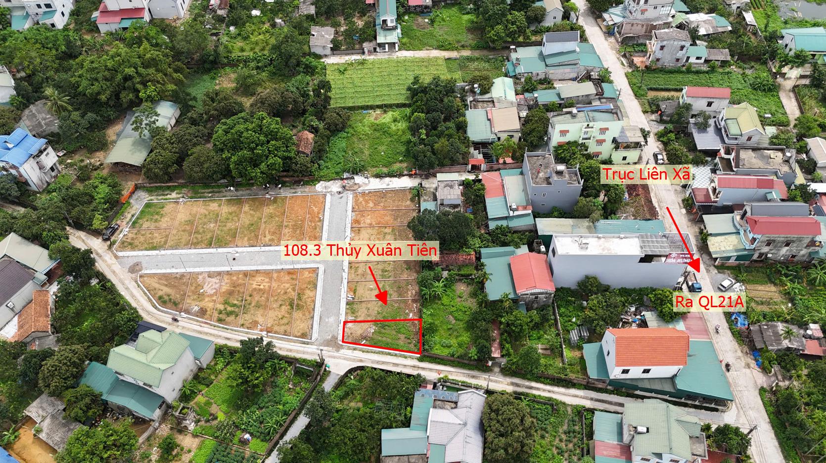 Hình ảnh Bất Động Sản Xuân Mai Bán Đất Phân Lô Khu Vực Thủy Xuân Tiên Đường Thông Ô Tô Sát Trục Chính Kinh Doanh Liên Xã