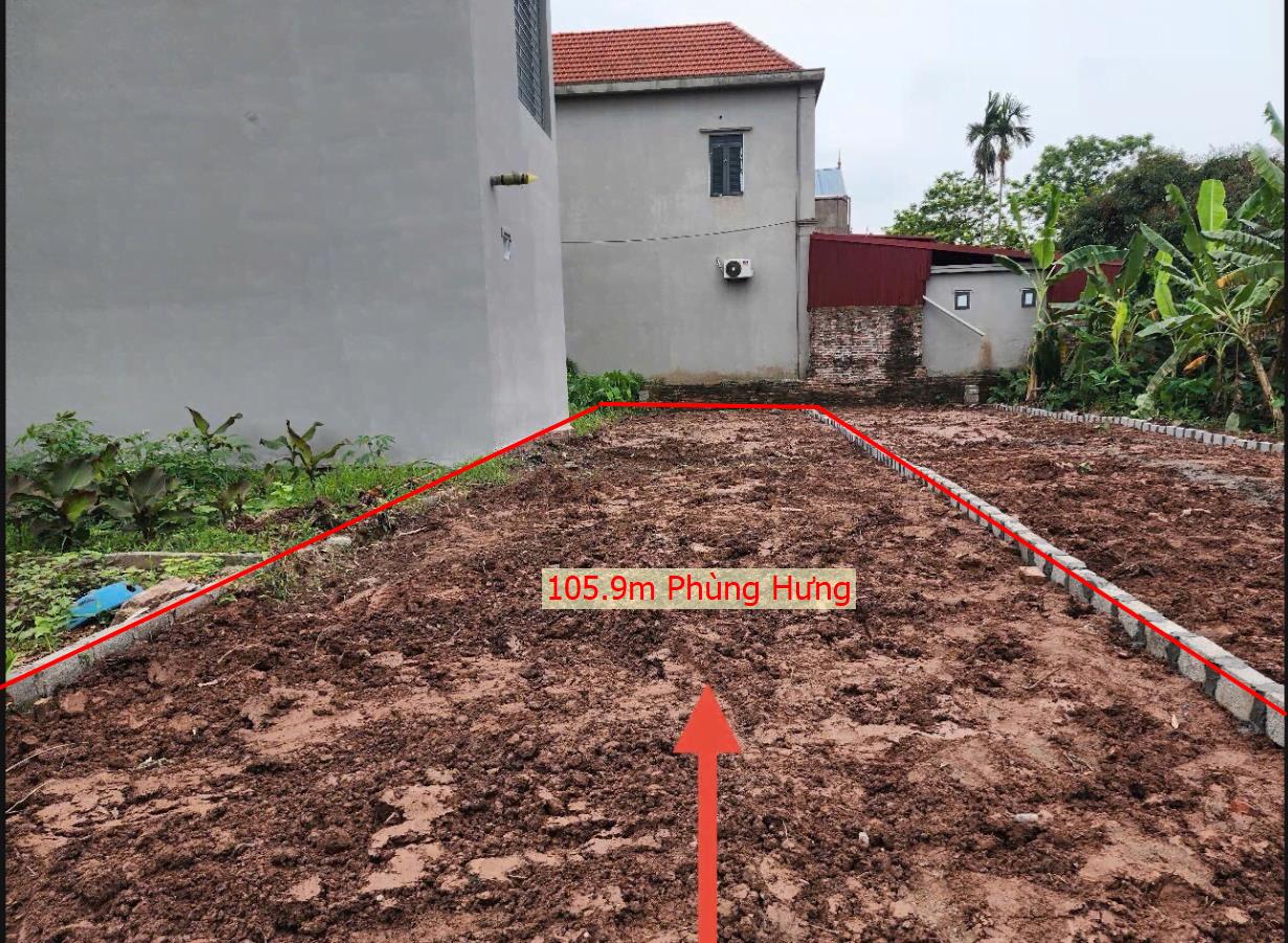 Hình ảnh Bán Lô Đất 105.9m Tại Phùng Hưng Khoái Châu Bám Đường Bê Tông Ô Tô Vào Tận Đất Đầy Đủ Tiệ Ích Xung Quanh Gần KCN Khu Đô Thị