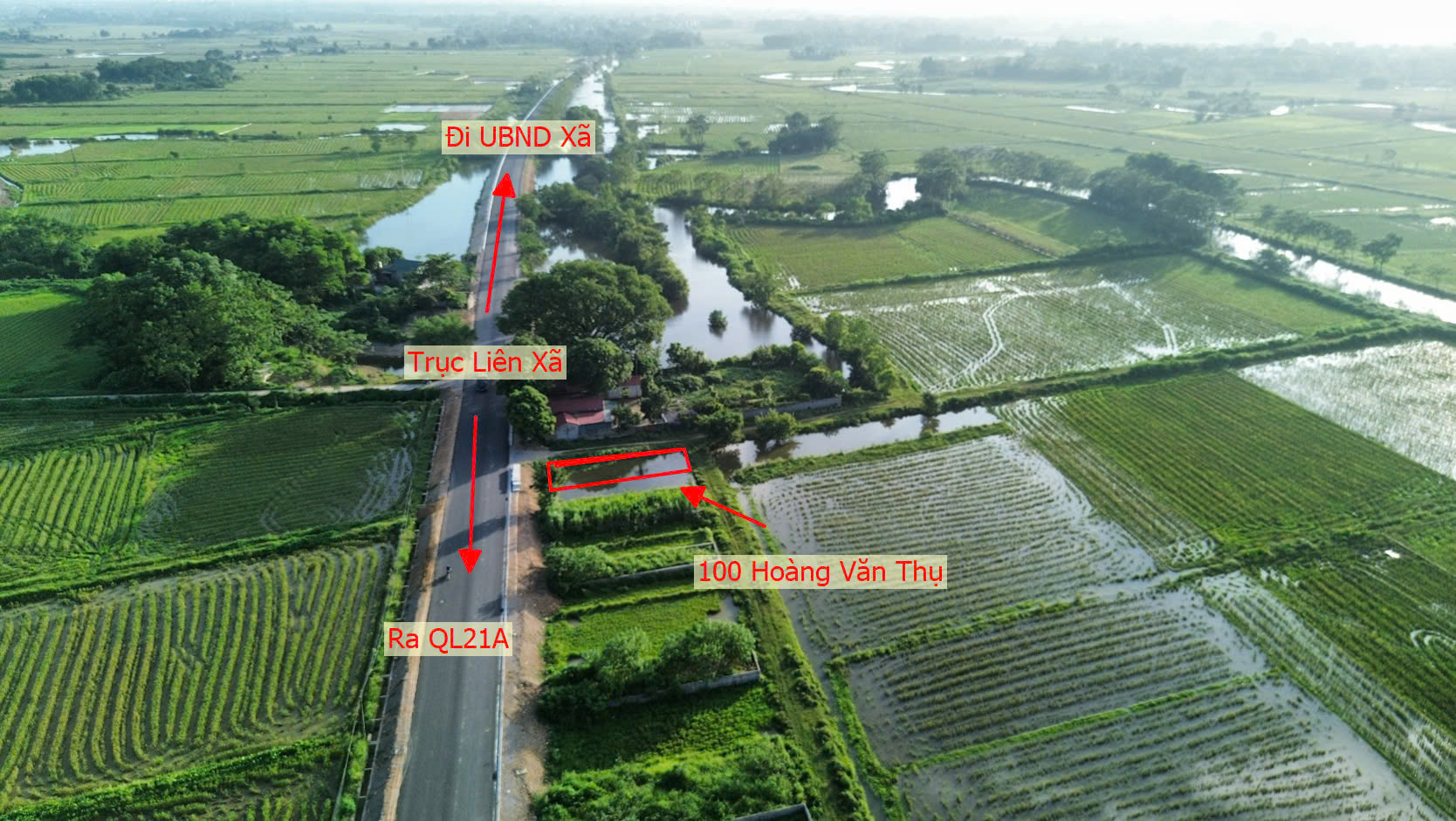 Hình ảnh Bán Thửa Đất 100m Tại Hoàng Văn Thụ Mặt Trục Chính Liên Xã Gần QL21A - Đất Đấu Giá Xã Hoàng Văn Thụ 