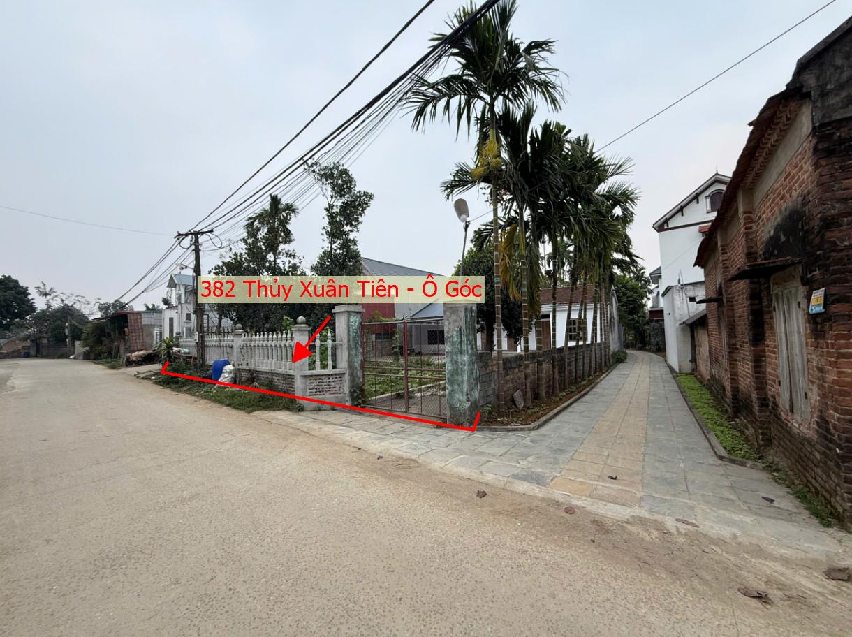 Hình ảnh Bán Lô Góc 2 Mặt Tiền Sẵn Nhà Cấp 4 382m Tại Thủy Xuân Tiên Đường Ô Tô Tránh Sát Trục Chính Liên Xã 