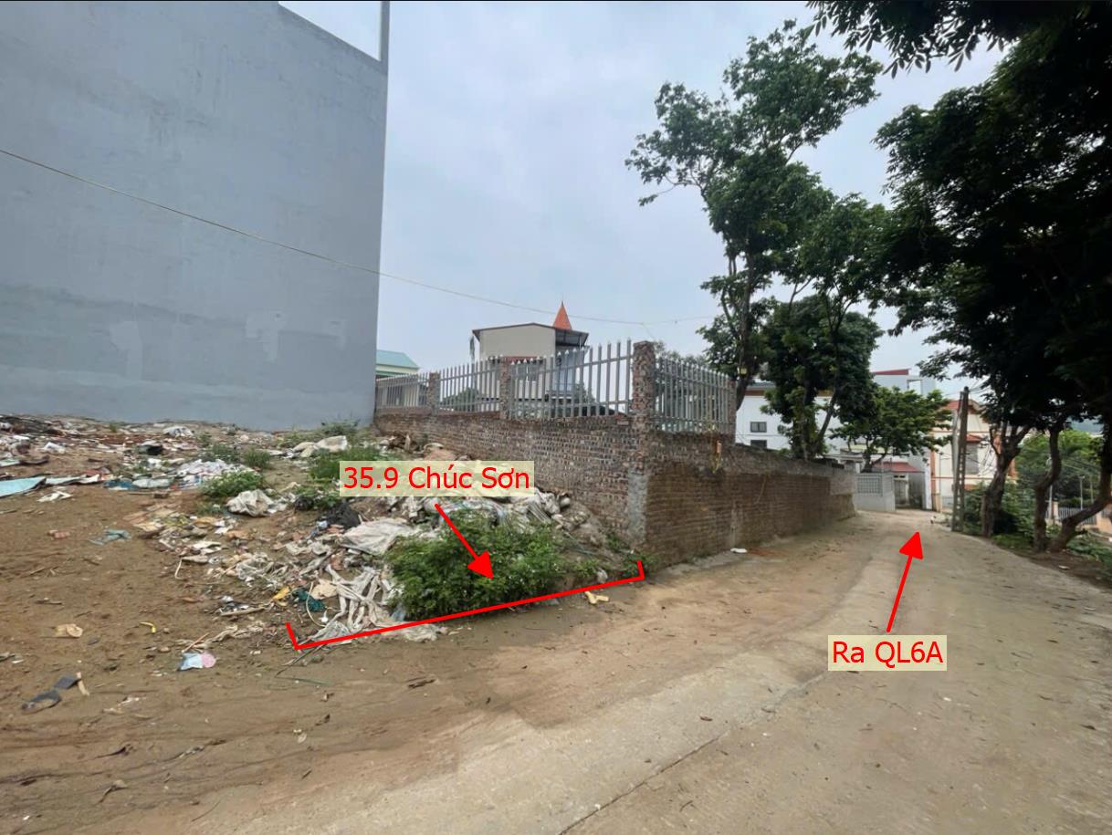 Hình ảnh Bán Đất Phân Lô Ngay Trung Tâm Thương Mại Thị Trấn Chúc Sơn Ô Tô Vào Tận Đất gần QL6A 