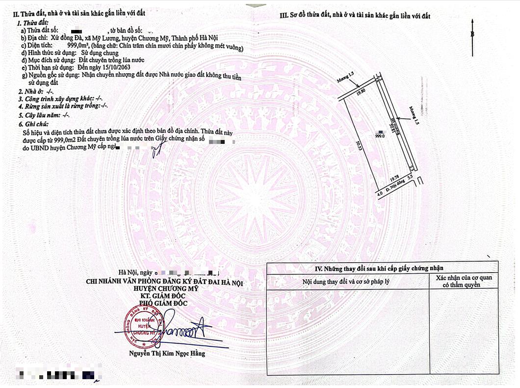 Hình ảnh Bất Động Sản Trần Phú Bán Đất Khu Vực Mỹ Lương Sát Trục Chính Kinh Doanh Liên Xã Gần Trường Học Các Cấp