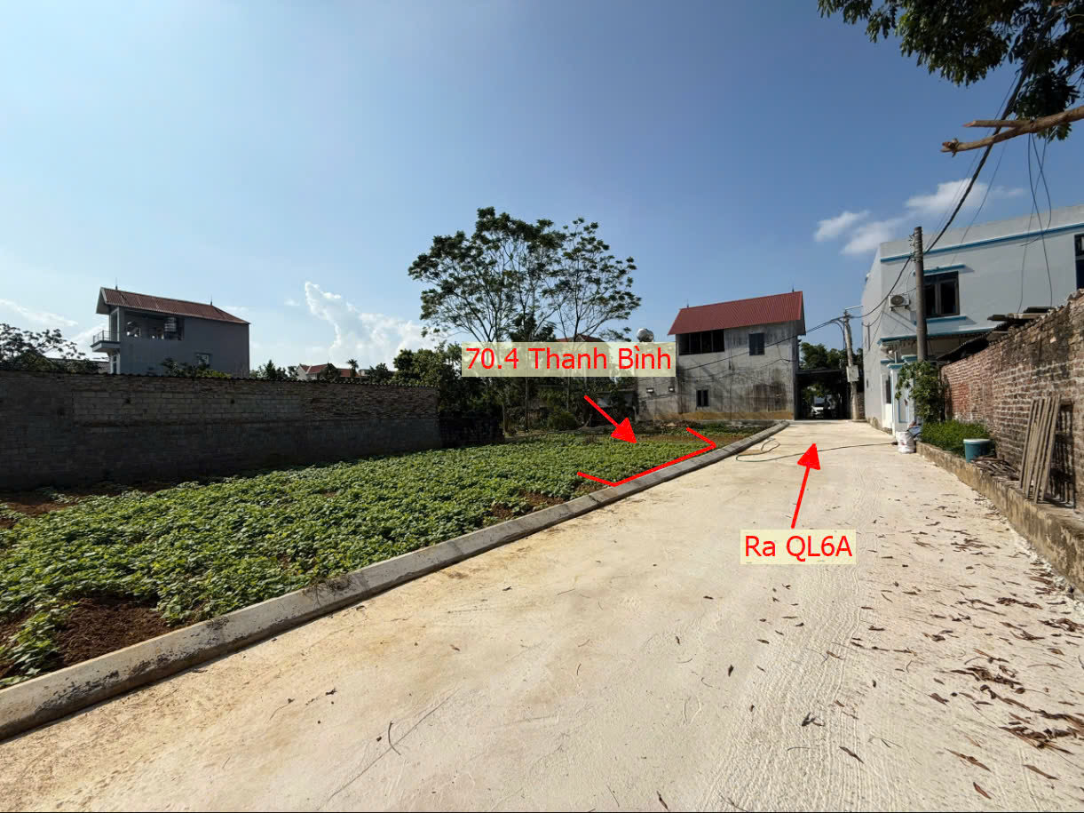 Hình ảnh Bán Đất Thanh Bình Làn 2 QL6A Đang Mở Rộng Ô Tô Vào Tận Đất Ngay Trung Tâm Xã Thanh Bình 