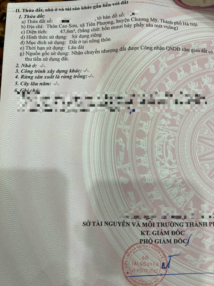 Hình ảnh Bán Lô Góc 2 Mặt Tiền Ô Tô Vào Tận Đất Tại Tiên Phương Chương Mỹ Giá Nhỉnh Tỷ