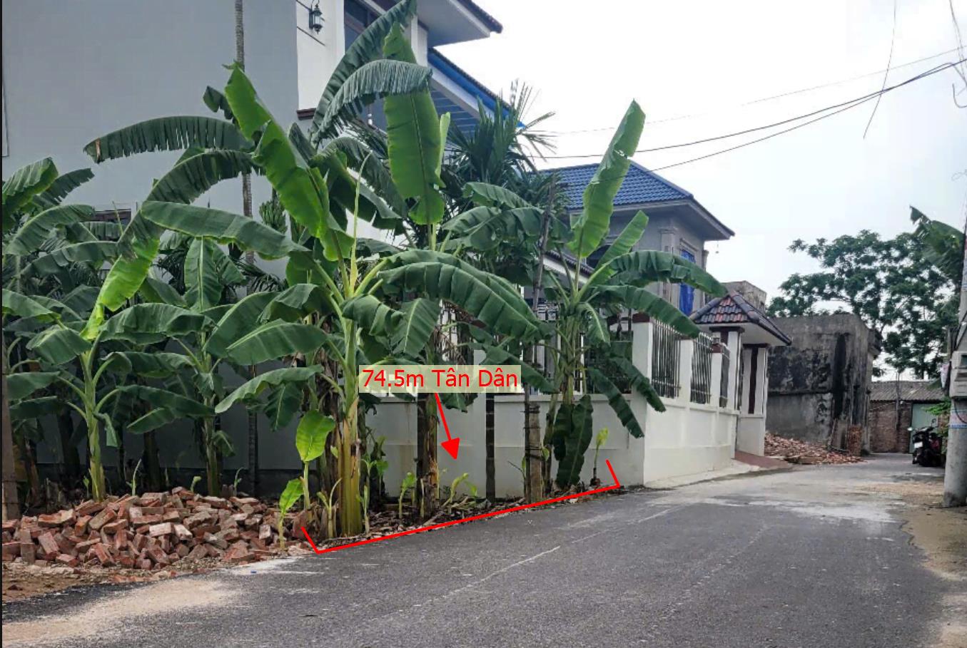 Hình ảnh Bán Lô Đất 74.5m Tại Tân Dân Khoái Châu Bám Đường Trải Aphan Dân Cư Đông Đúc Gần Chợ Trường Học Ủy Ban Giá Đầu Tư