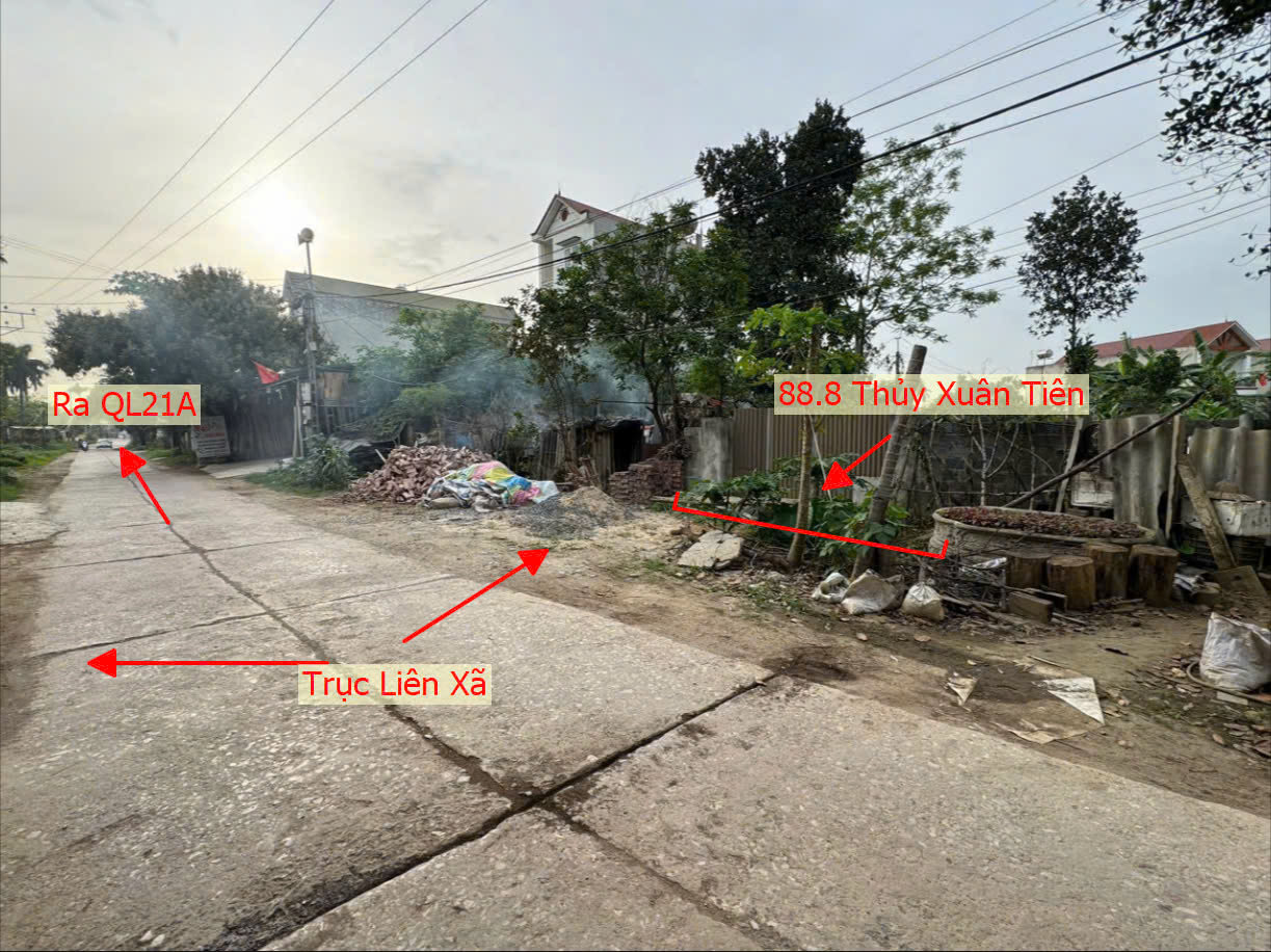 Hình ảnh Bán Thửa Đất 88.8m Tại Thủy Xuân Tiên Mặt Trục Kinh Doanh Liên Xã Thuộc Khu Đất Phân Lô CK2