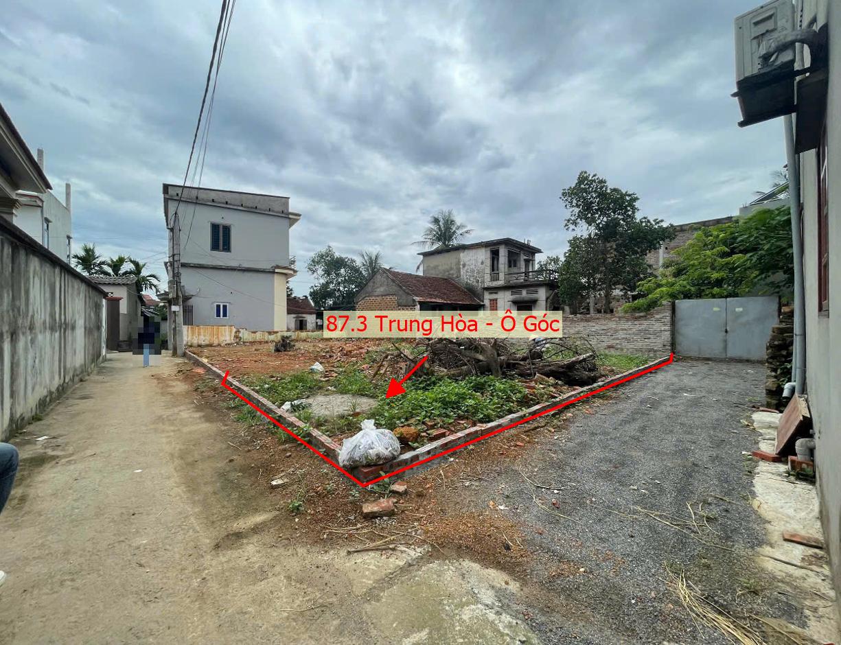 Hình ảnh Bán Lô Góc 2 Mặt Tiền 87.3m Tại Trung Hòa Sát Trục Chính Kinh Doanh Liên Xã - Đất Phân Lô Trung Hòa