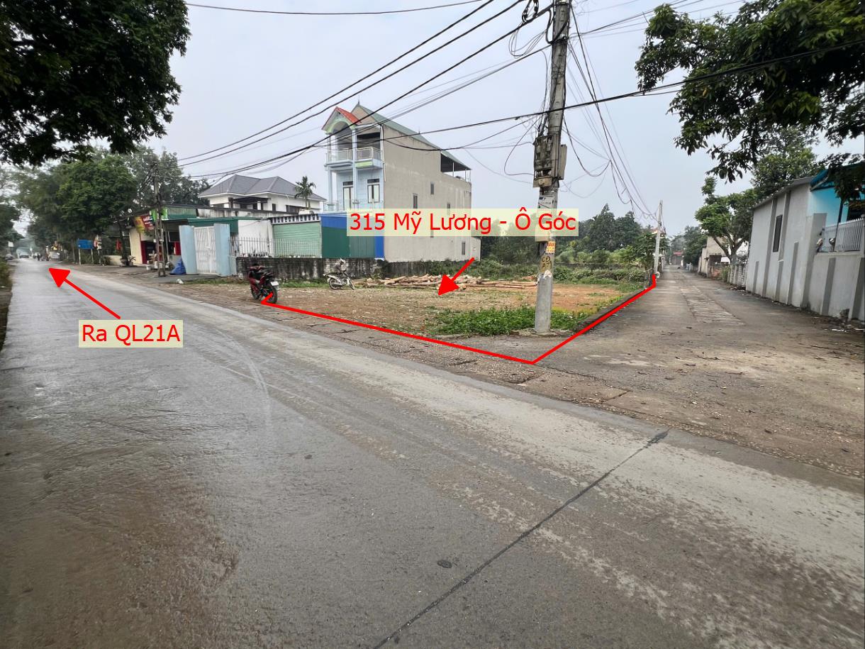 Hình ảnh Bán Đất Mỹ Lương Trục Liên Xã Ô Góc Ngay Trung Tâm Chợ Mỹ Lương Gần QL21A Giá Chỉ Vài Tỷ