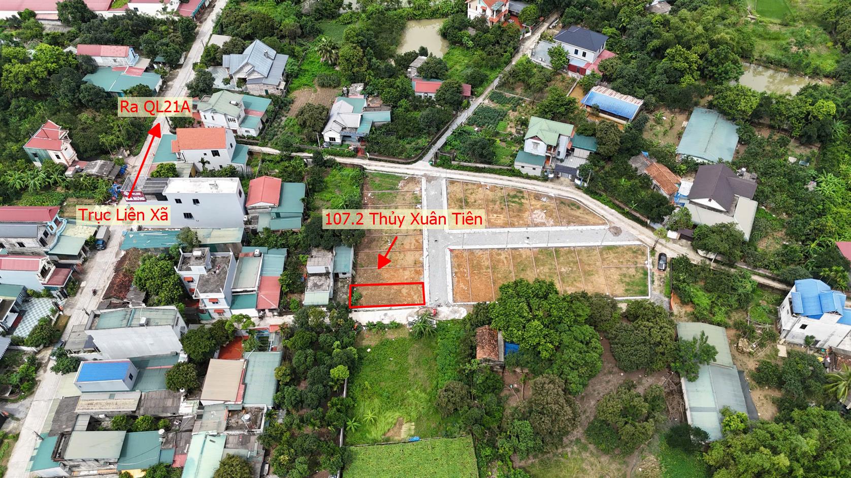 Hình ảnh Bán Đất Phân Lô Ngay Gần Trung Tâm Xã Thủy Xuân Tiên Sát Mặt Trục Chính Liên Xã Gần QL21A 