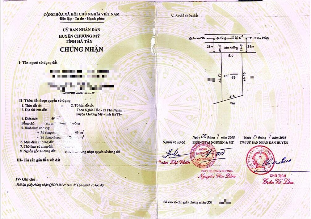 Hình ảnh Bán Đất Full Thổ Cư 69m Tại Phú Nghĩa Mặt Đường Kinh Doanh QL6A Đang Triển Khai Mở Rộng