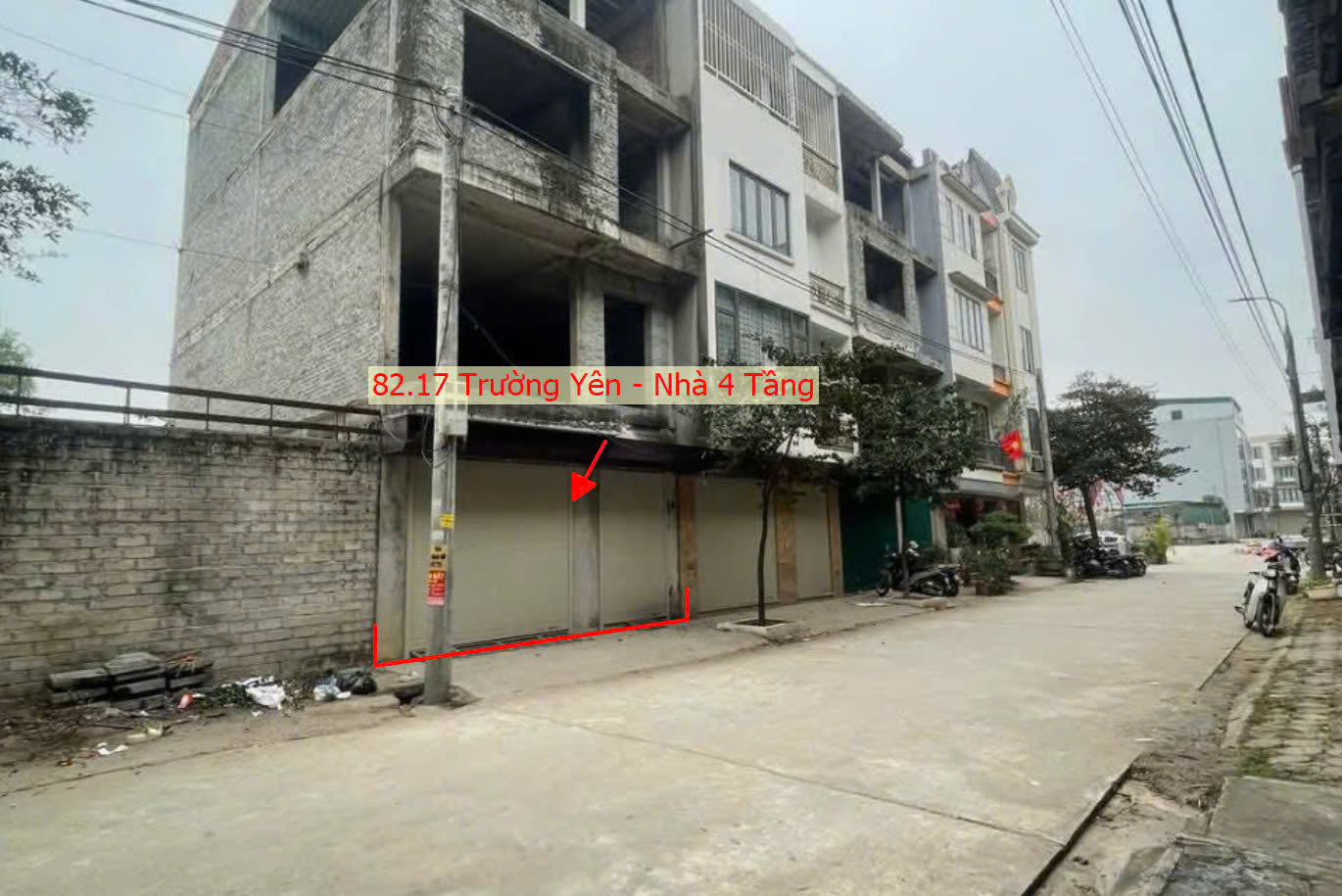 Hình ảnh Bán Nhà 4 Tầng 82.17M2 Tại Trường Yên Mặt Trục Kinh Doanh Ngay Sát QL6A Đang Triển Khai Mở Rộng