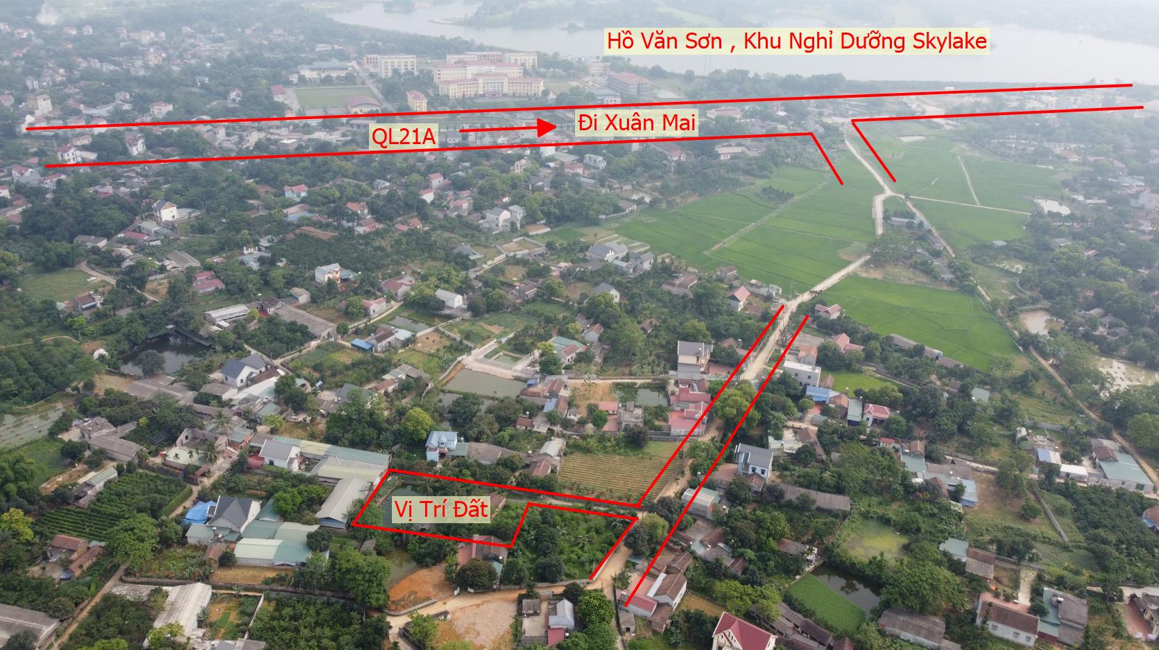 Hình ảnh Bán Đất Phân Lô Nam Phương Tiến Ô Tô Đỗ Tận Đất Sát Trục Chính Kinh Doanh Gần QL21A , Khu Nghỉ Dưỡng Skylake