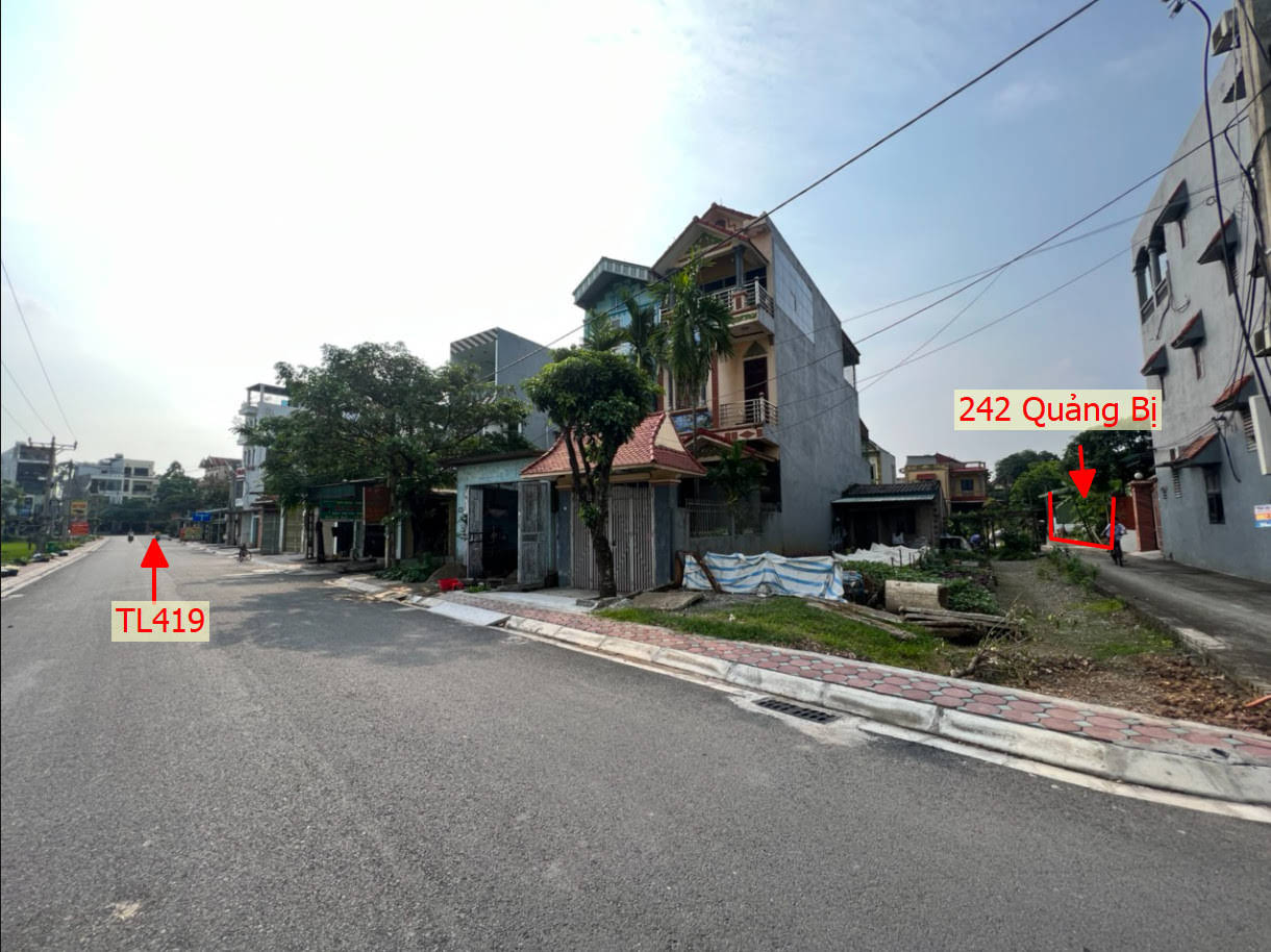 Hình ảnh Bán Đất Quảng Bị Sát Trục Chính Liên Xã Cách TL419 Vài Bước Chân