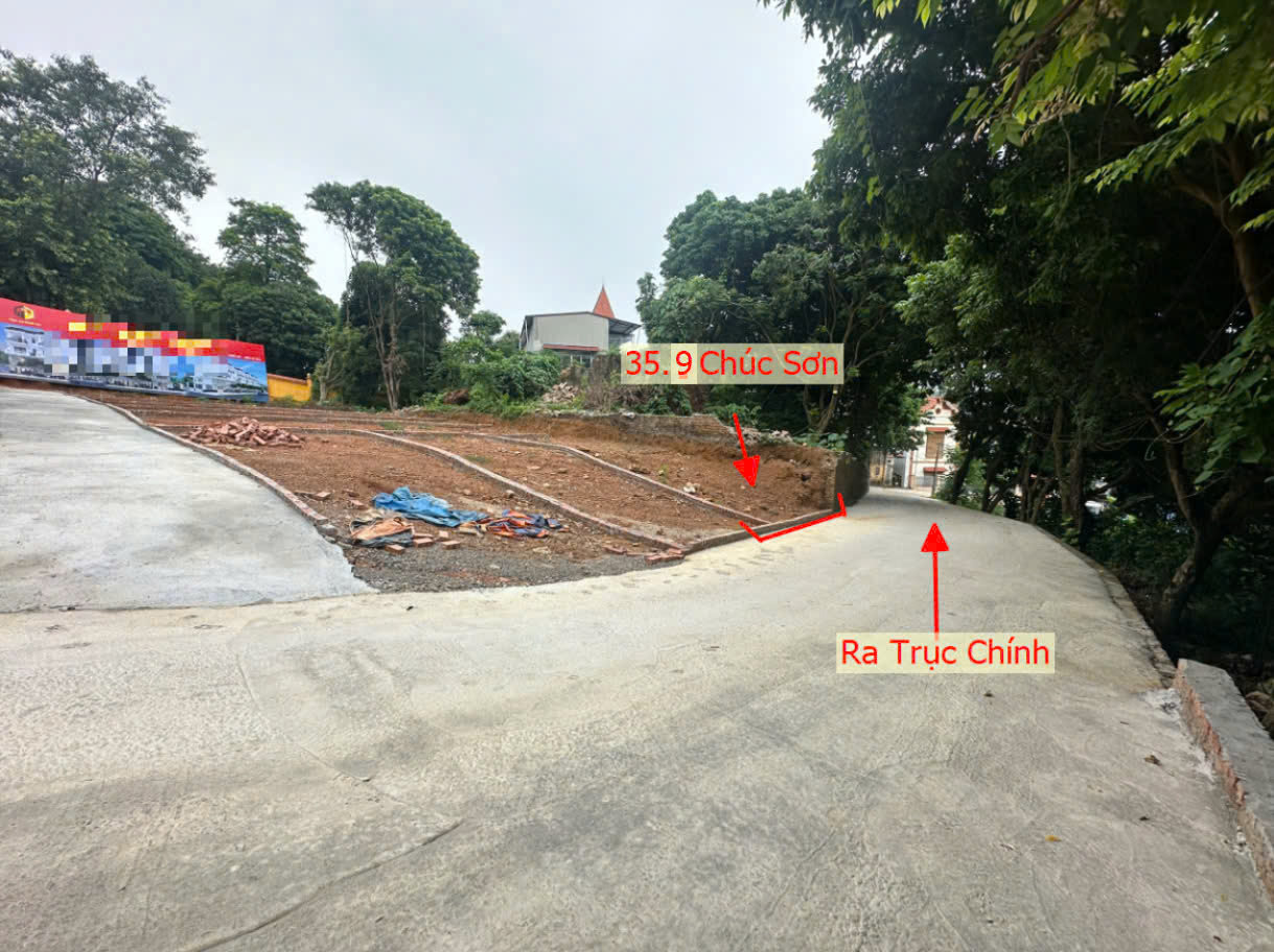 Hình ảnh Bán Đất Phân Lô Ngay Trung Tâm Thương Mại Thị Trấn Chúc Sơn Ô Tô Vào Tận Đất gần QL6A