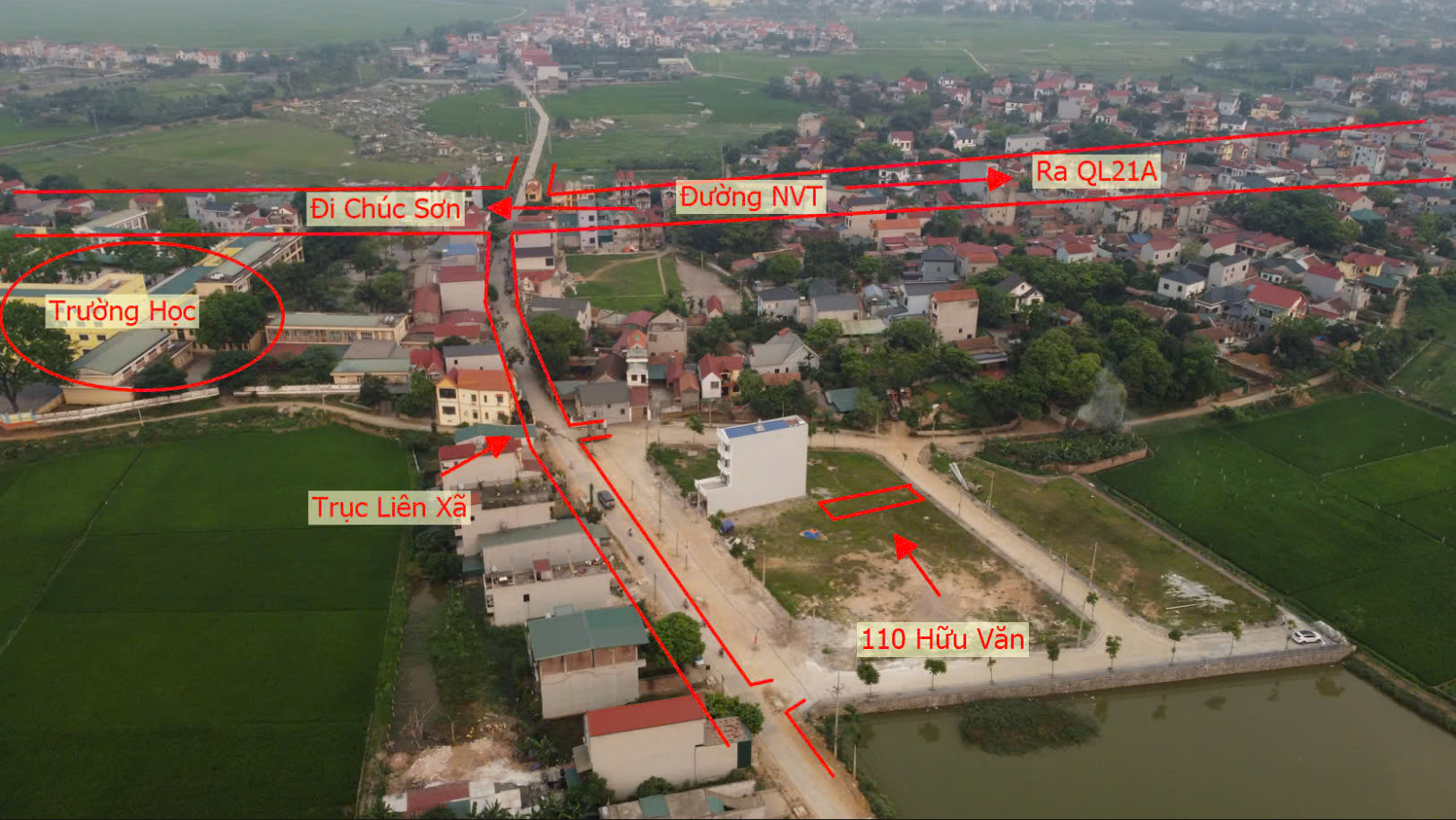 Hình ảnh Đất Đấu Giá Hữu Văn Đường Ô Tô Tránh Nhau Sát Trục Kinh Doanh Liên Huyện