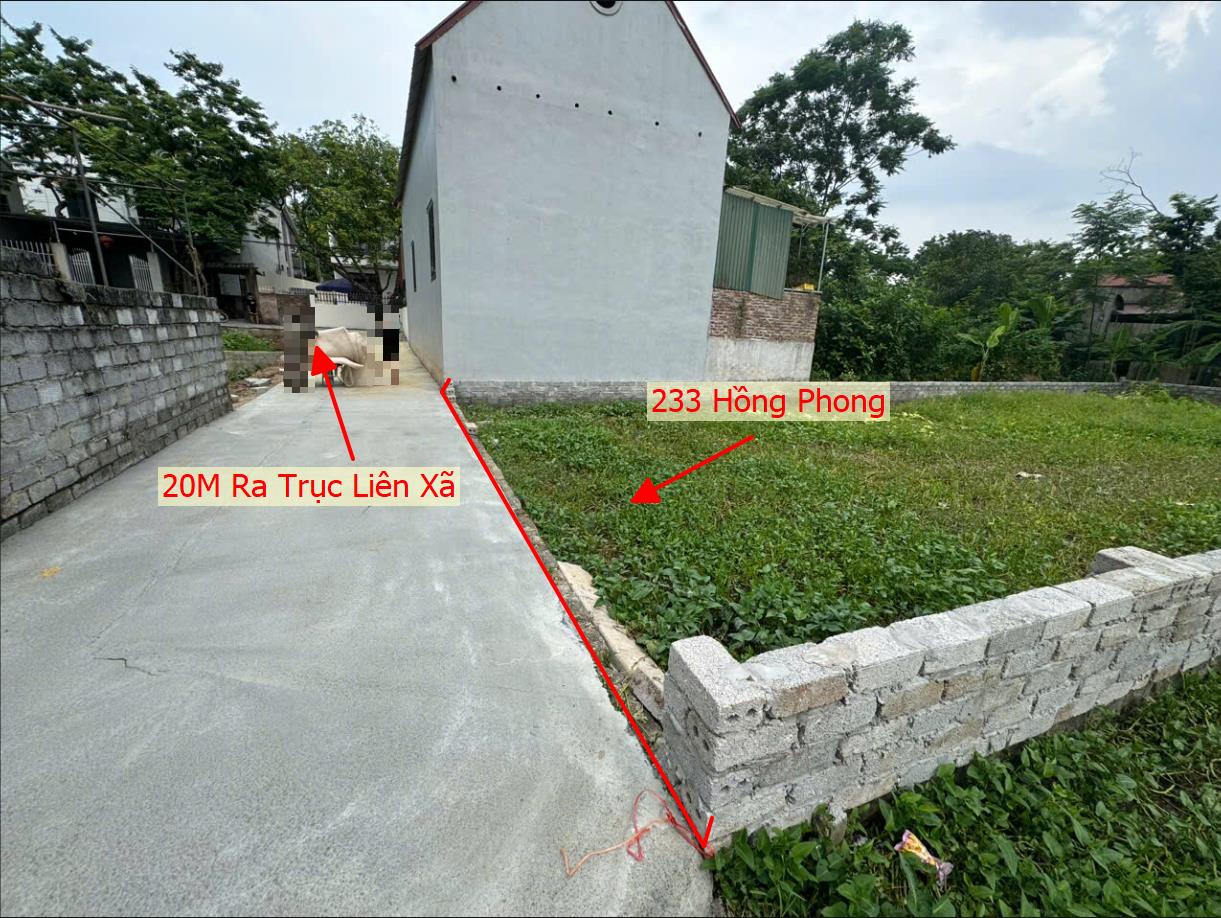 Hình ảnh Bán Lô Góc 2 Mặt Thoáng 233m Tại Hồng Phong Chương Mỹ Full Thổ Cư Ô Tô Đỗ Tận Đất Sát Trục Liên Xã