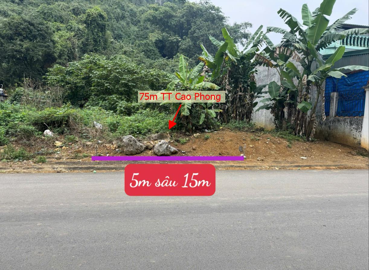 Hình ảnh Bán Lô Đất 75m Tại TT Cao Phong Dân Cư Đông Đúc Thân Thiện Gần Chợ Trường Học Ủy Ban Đầy Đủ Tiện Ích Giá Đầu Tư