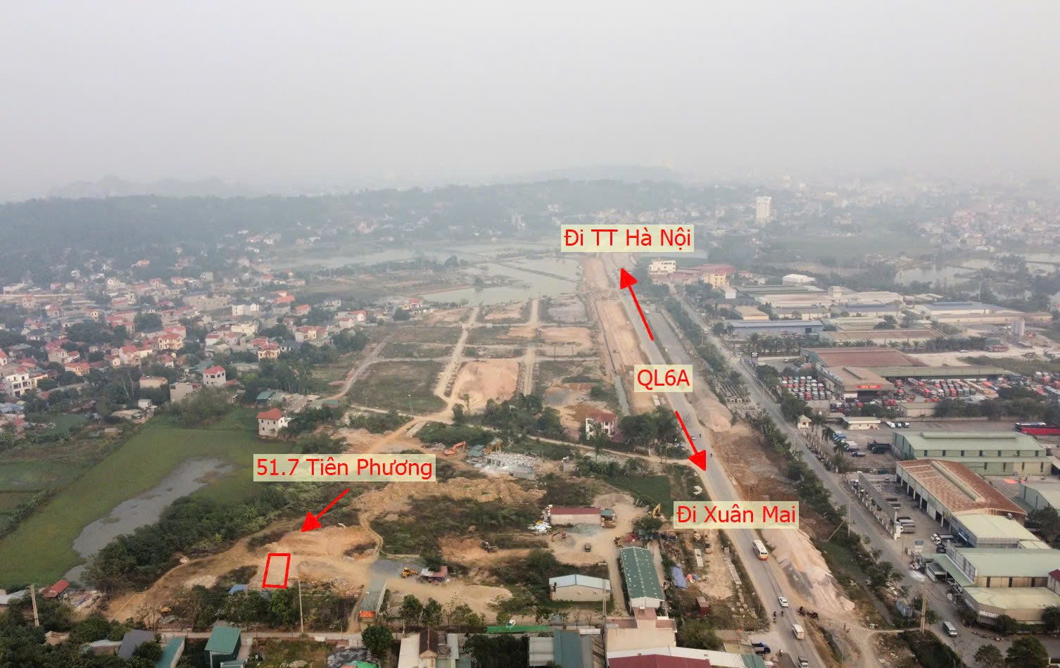 Hình ảnh Bán Đất Dịch Vụ Tiên Phương Ngay Sát QL6A Đang Triển Khai Mở Rộng , KCN Phú Nghĩa 